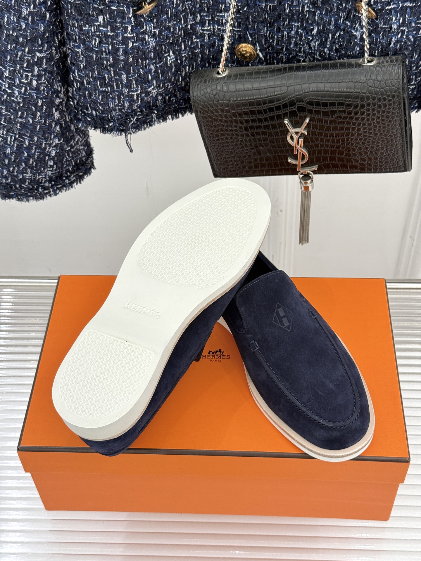 男码＋10Hermès/爱马仕25WF新品复古情侣款乐福鞋爱情—是岁月长河里的熠熠星辰而这双乐福鞋则是这