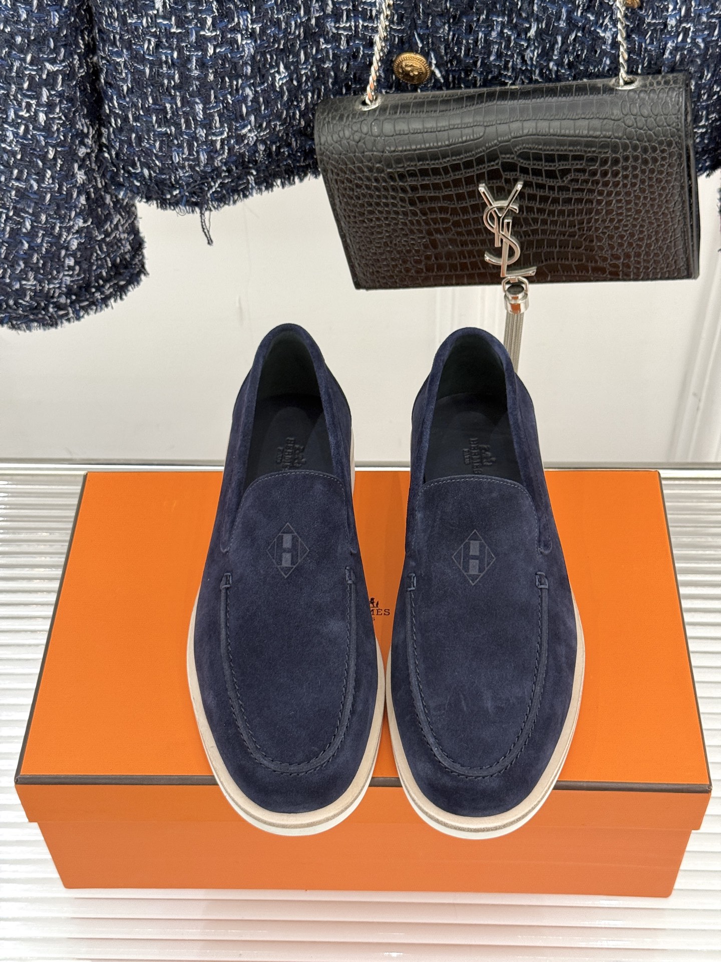 男码＋10Hermès/爱马仕25WF新品复古情侣款乐福鞋爱情—是岁月长河里的熠熠星辰而这双乐福鞋则是这