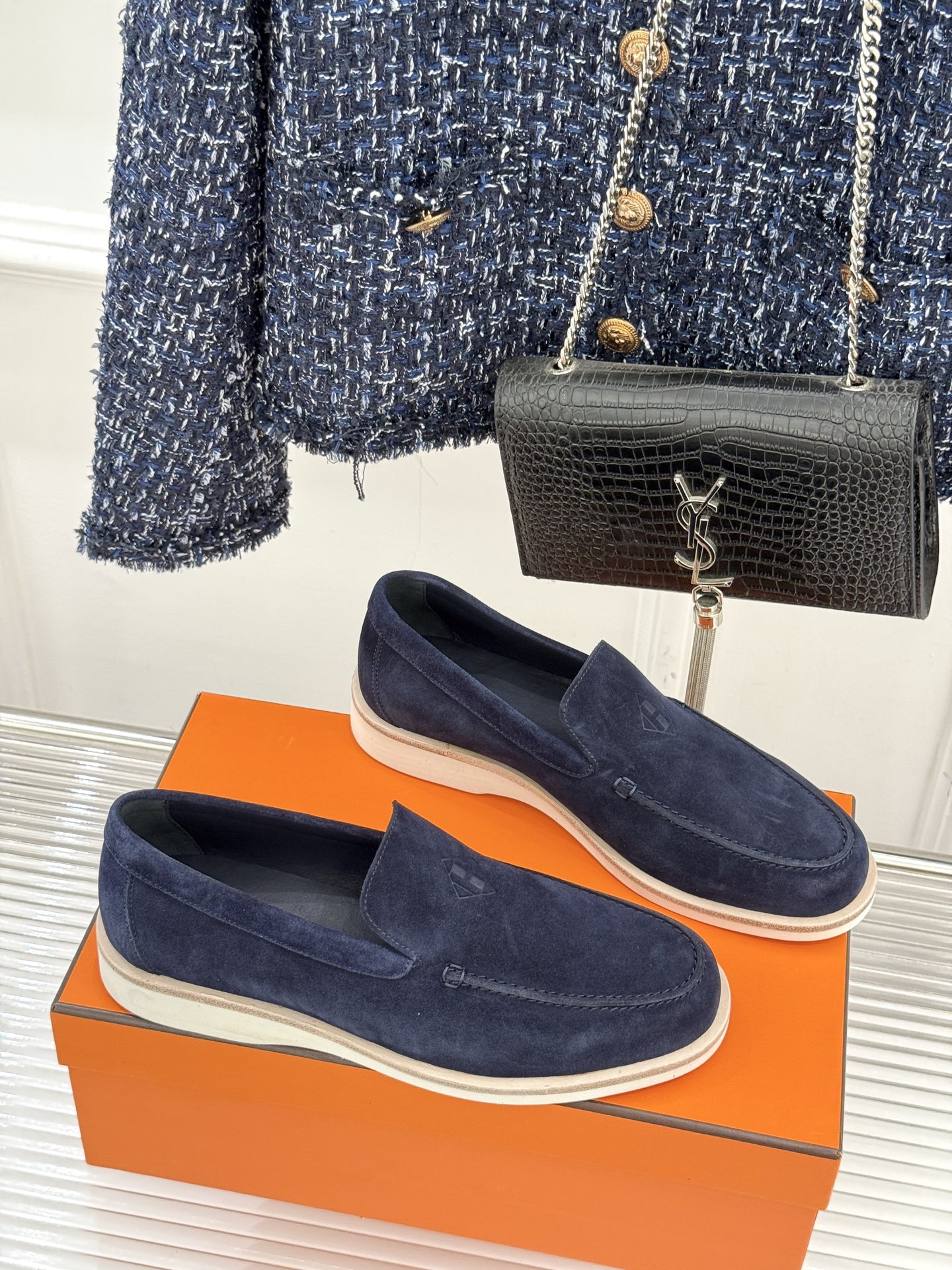 男码＋10Hermès/爱马仕25WF新品复古情侣款乐福鞋爱情—是岁月长河里的熠熠星辰而这双乐福鞋则是这