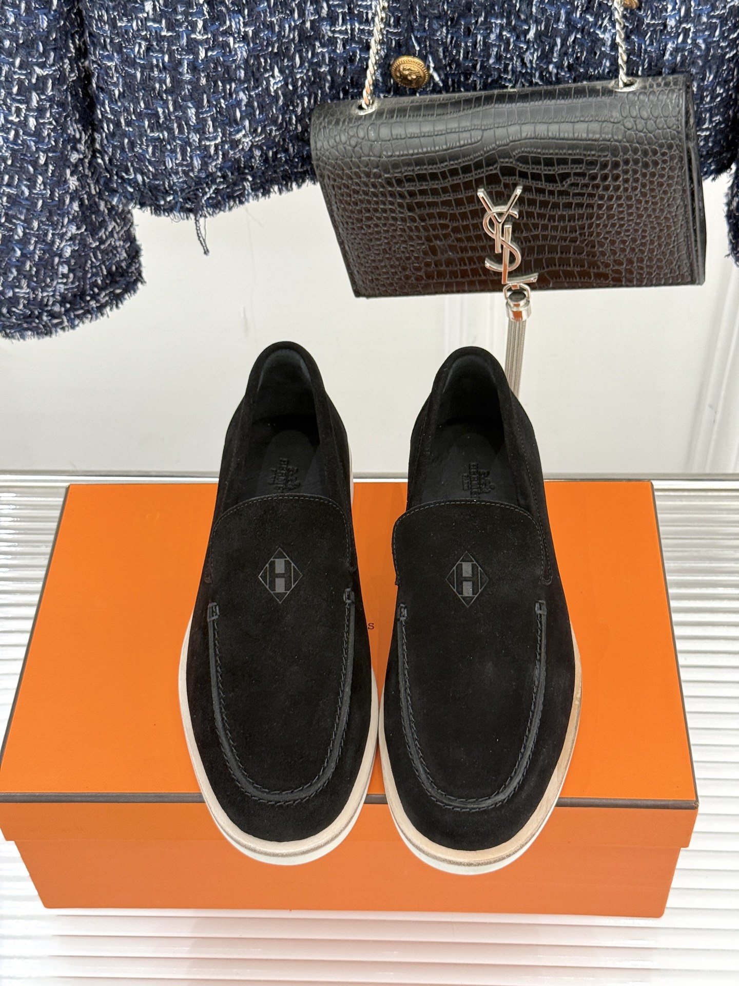 男码＋10Hermès/爱马仕25WF新品复古情侣款乐福鞋爱情—是岁月长河里的熠熠星辰而这双乐福鞋则是这