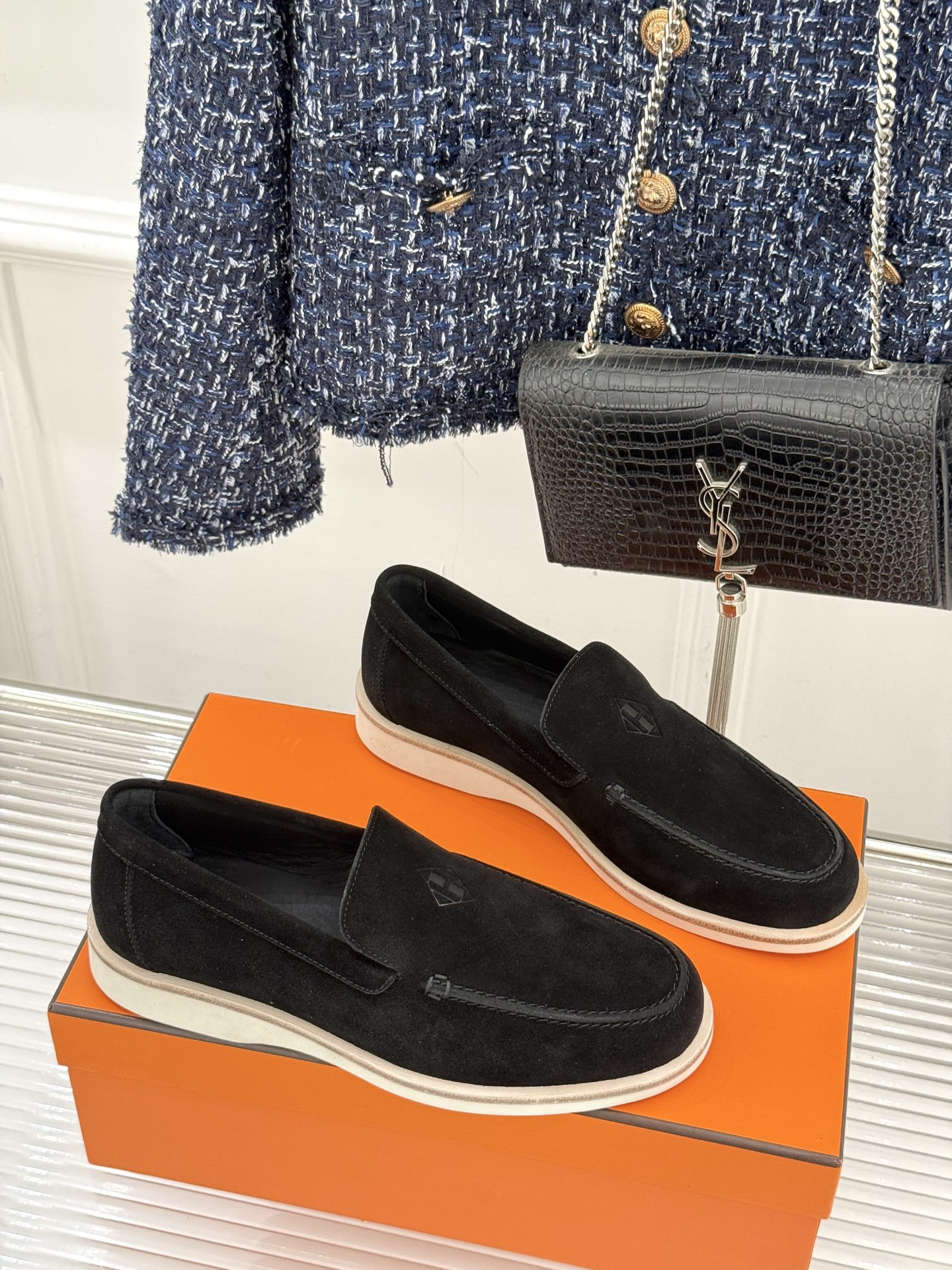 男码＋10Hermès/爱马仕25WF新品复古情侣款乐福鞋爱情—是岁月长河里的熠熠星辰而这双乐福鞋则是这