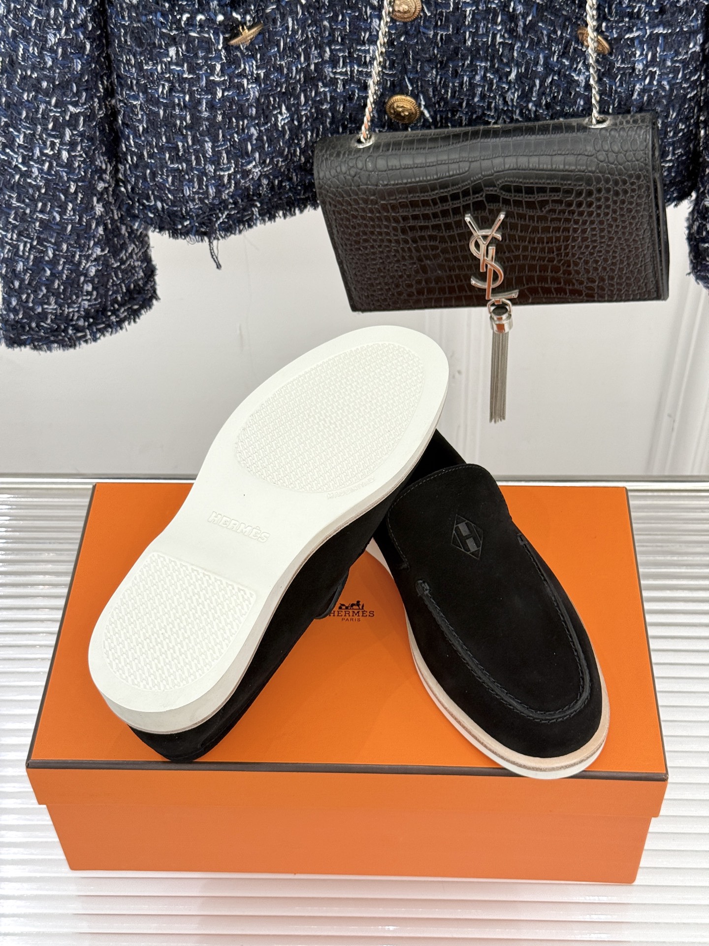 男码＋10Hermès/爱马仕25WF新品复古情侣款乐福鞋爱情—是岁月长河里的熠熠星辰而这双乐福鞋则是这