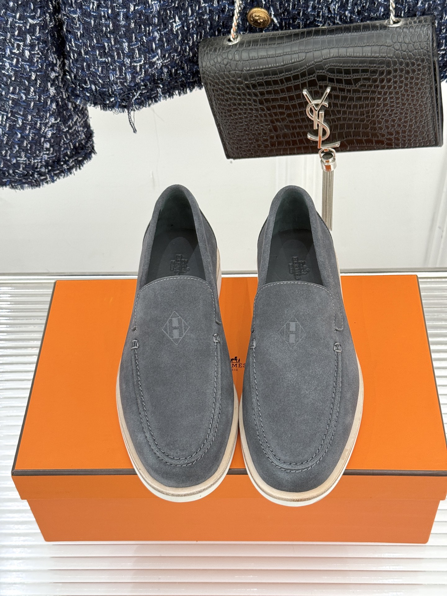 男码＋10Hermès/爱马仕25WF新品复古情侣款乐福鞋爱情—是岁月长河里的熠熠星辰而这双乐福鞋则是这