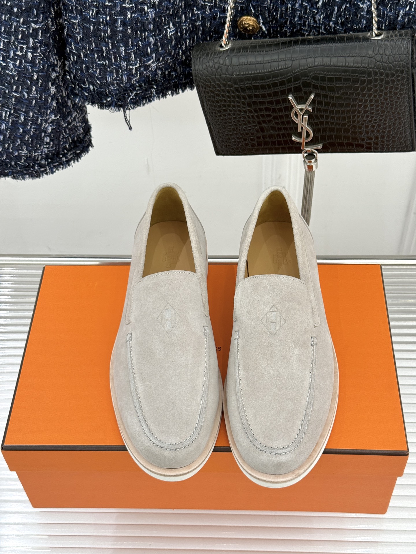 男码＋10Hermès/爱马仕25WF新品复古情侣款乐福鞋爱情—是岁月长河里的熠熠星辰而这双乐福鞋则是这