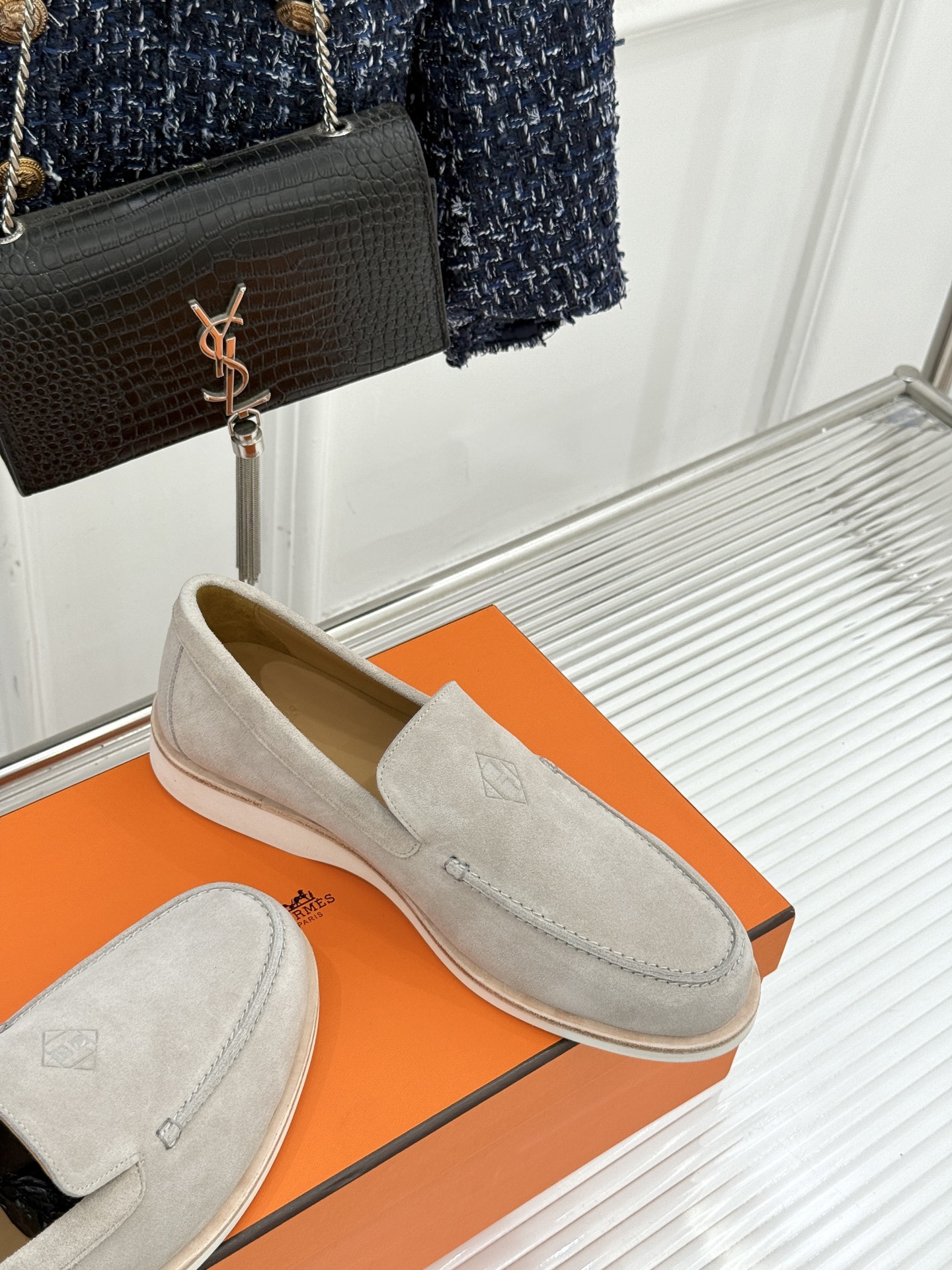 男码＋10Hermès/爱马仕25WF新品复古情侣款乐福鞋爱情—是岁月长河里的熠熠星辰而这双乐福鞋则是这