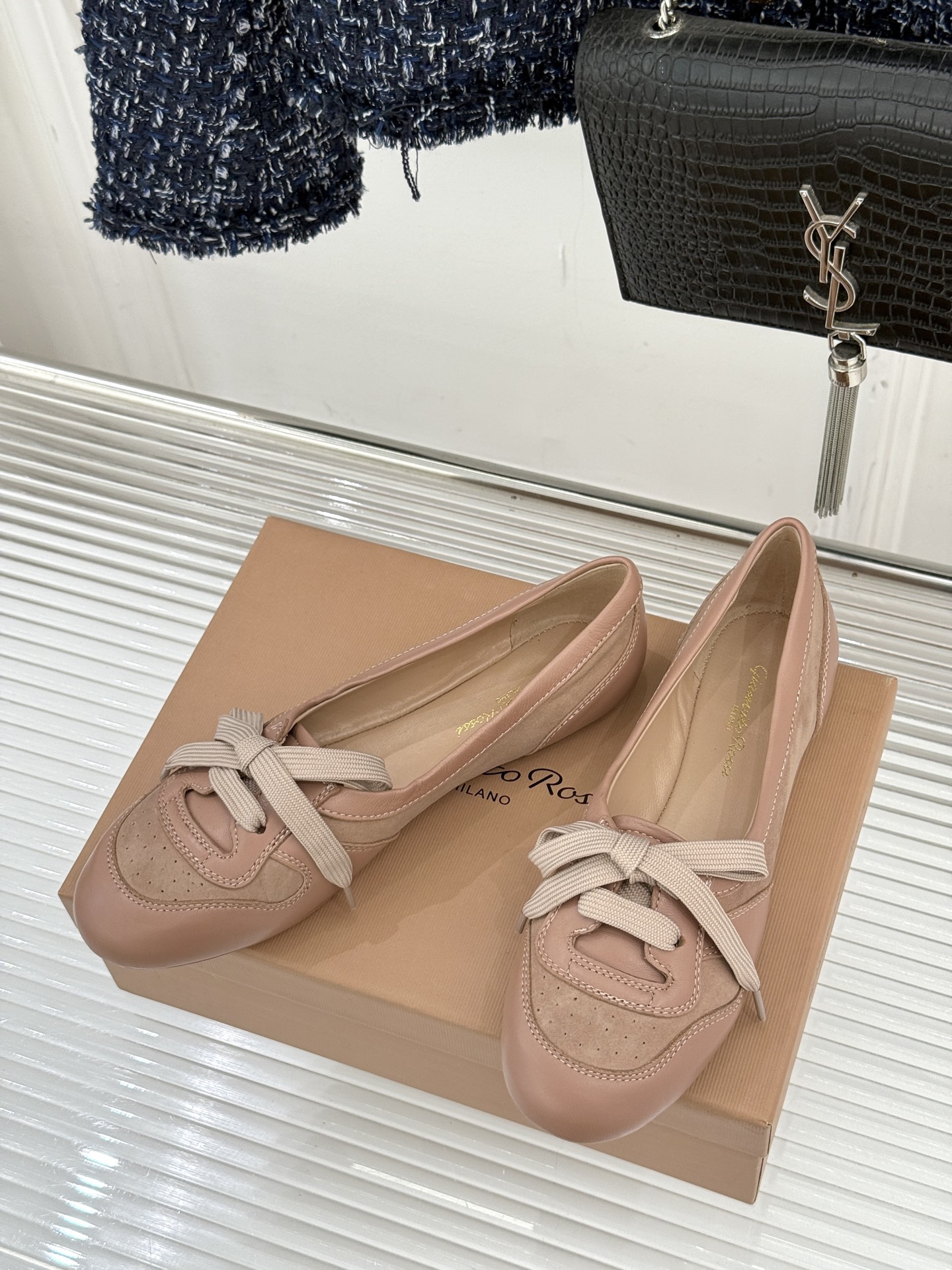 Gianvito Rossi｜26WF新品德训芭蕾舞鞋当意式复古优雅轻奢的极简美学碰撞德训鞋的复古与芭蕾