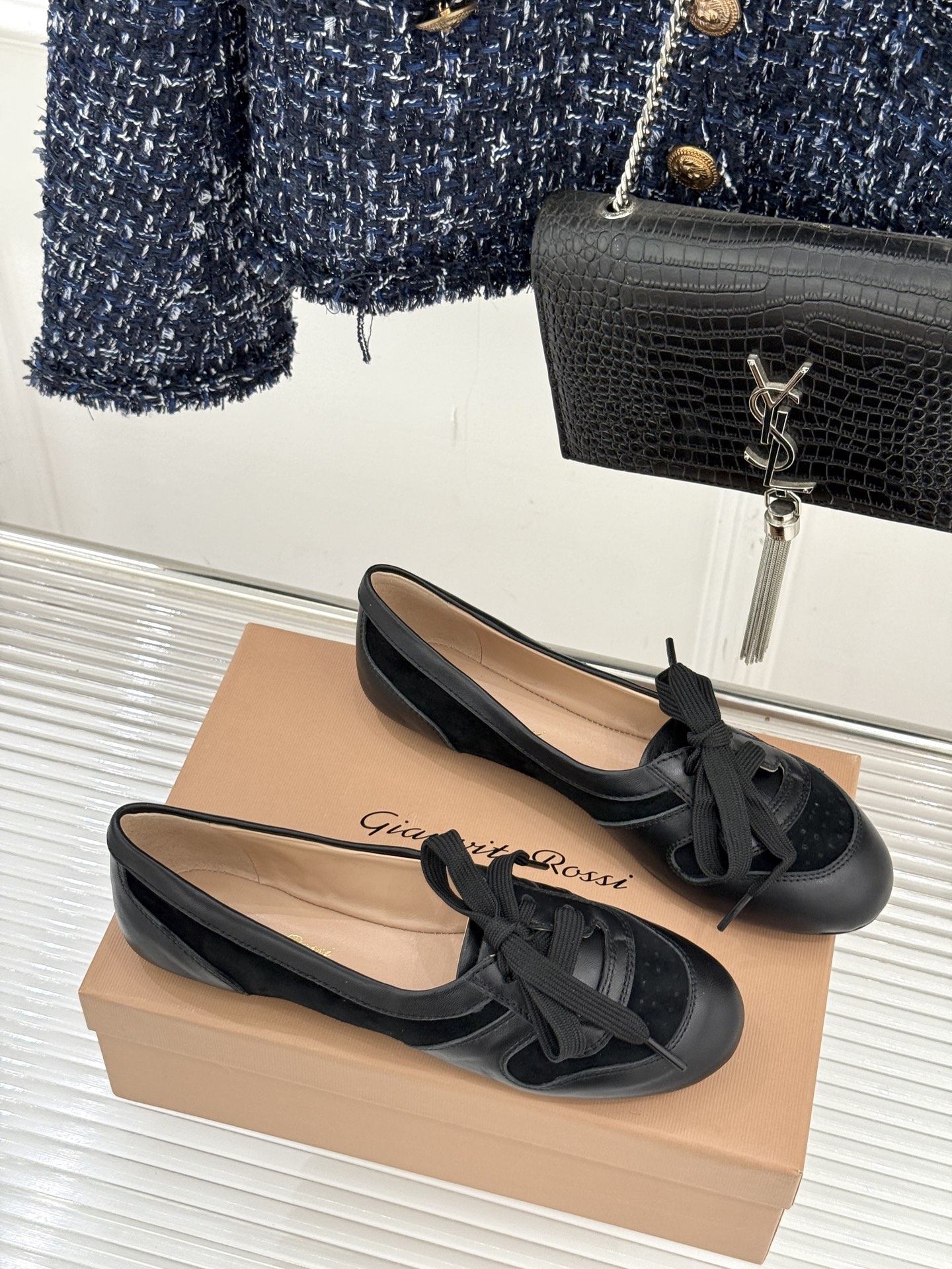 Gianvito Rossi｜26WF新品德训芭蕾舞鞋当意式复古优雅轻奢的极简美学碰撞德训鞋的复古与芭蕾