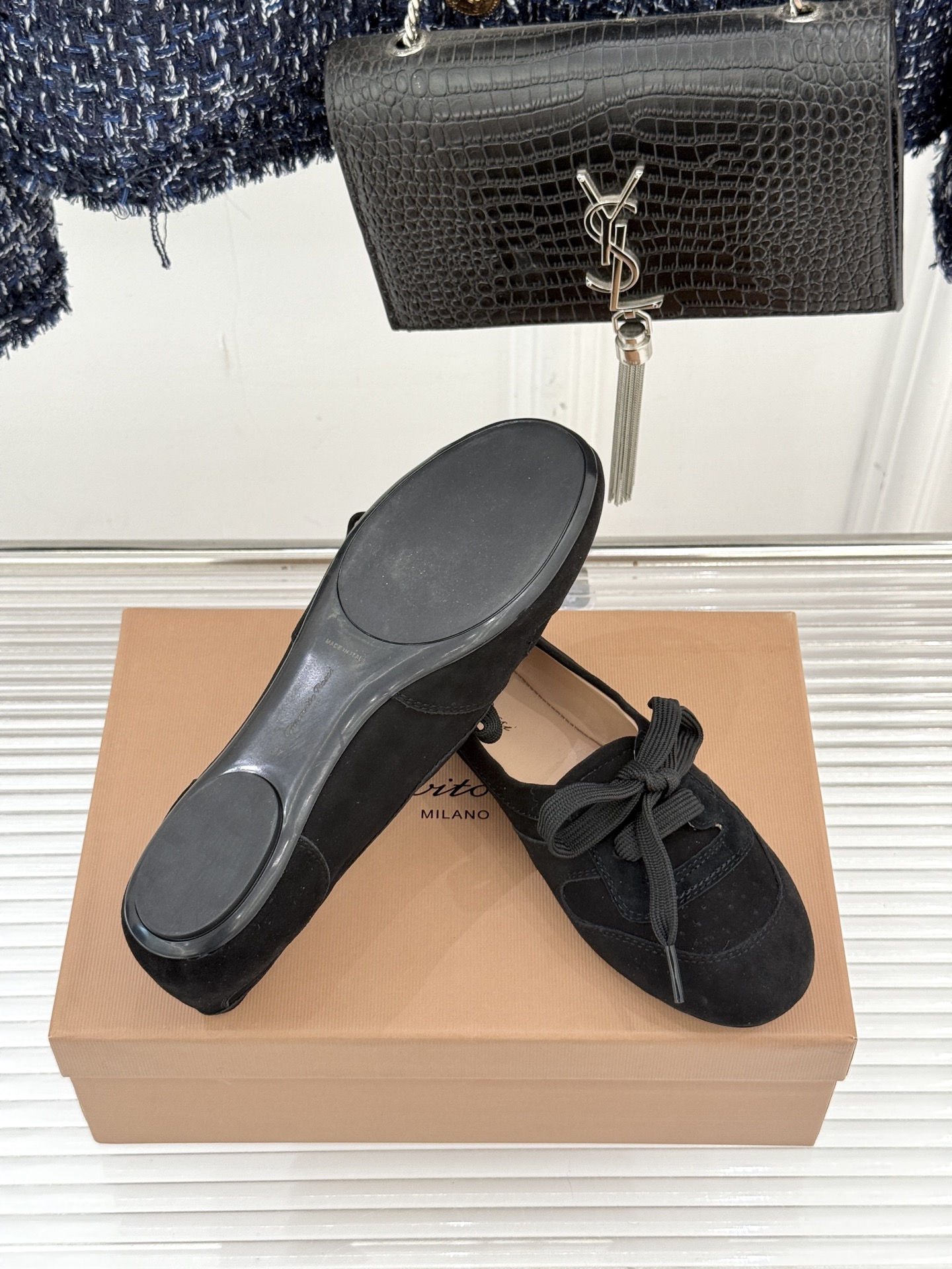 Gianvito Rossi｜26WF新品德训芭蕾舞鞋当意式复古优雅轻奢的极简美学碰撞德训鞋的复古与芭蕾