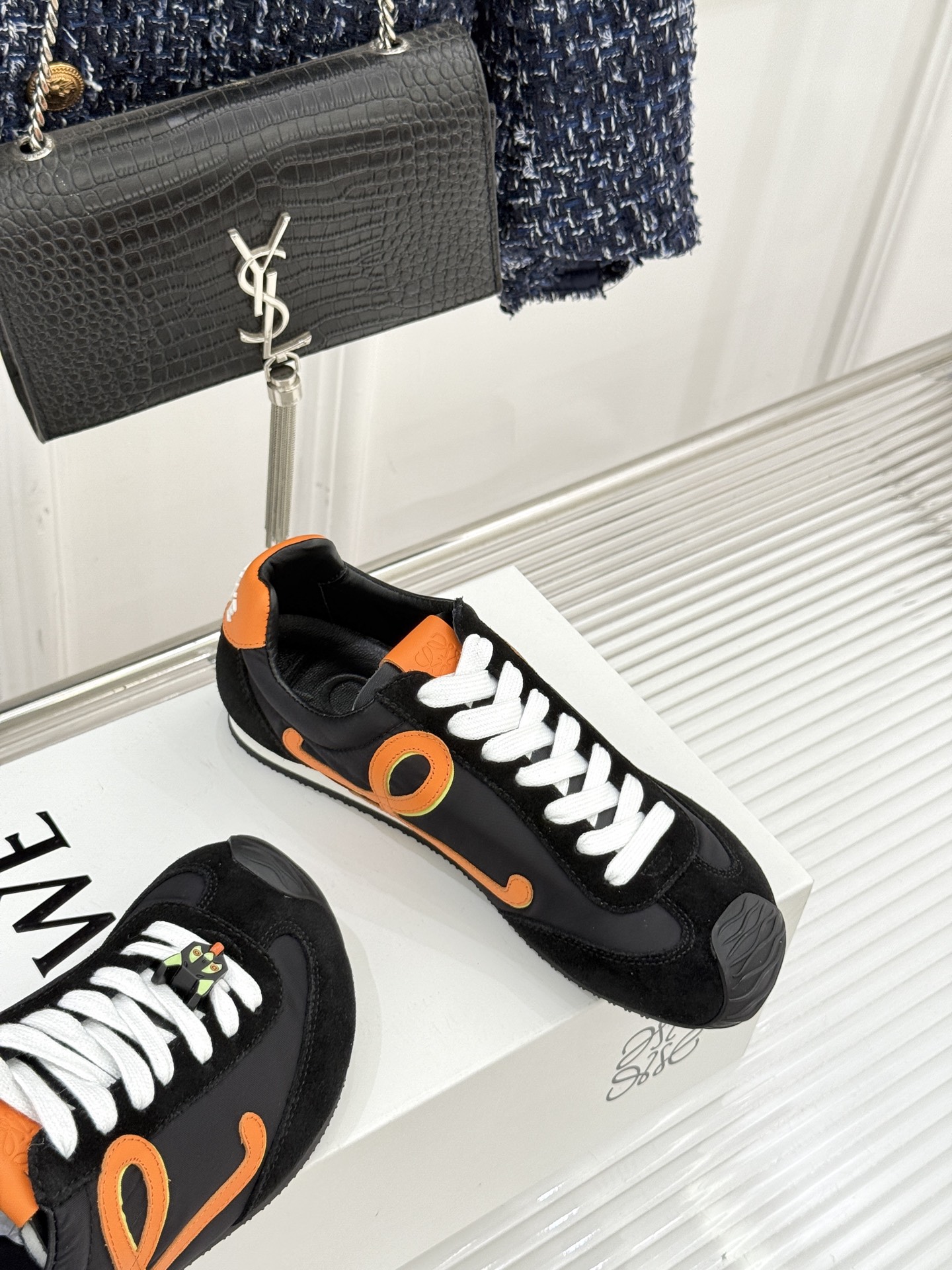 扣子＋10LOEWE/罗意威经典Ballet Runner2.0情侣款复古休闲运动德训鞋当德训鞋褪去街潮