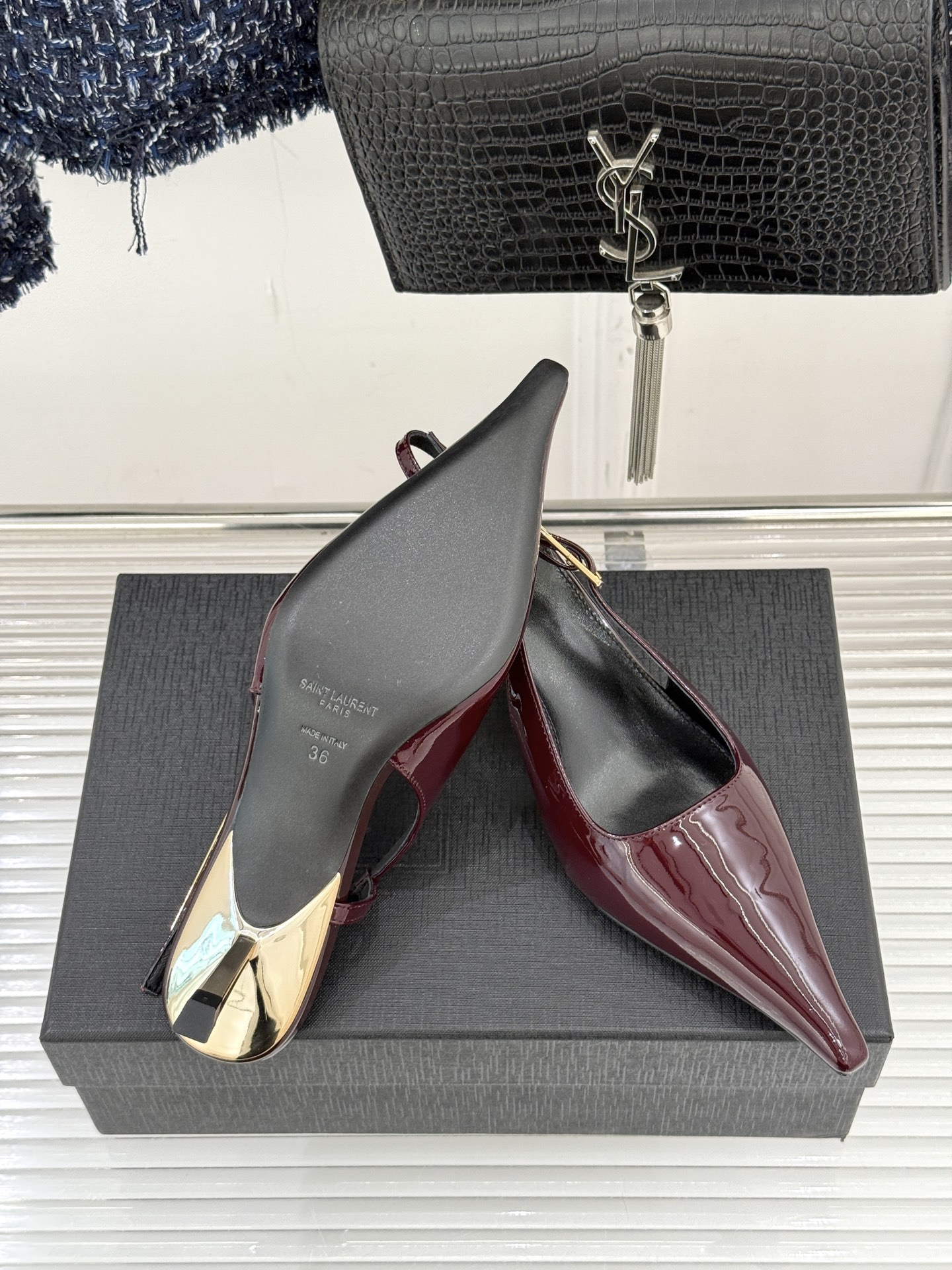 Saint Lauren*YSL圣罗兰26WF新品性感尖头高跟凉鞋简直是为想在夏日slay全场的姐妹而生