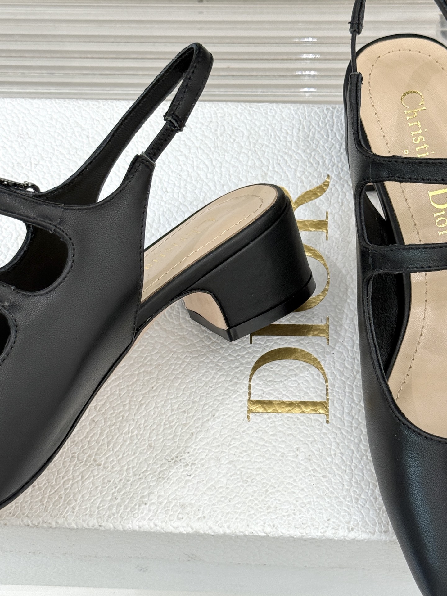 Dior/迪奥26WF新品双带粗跟玛丽珍鞋溯源品牌1950年代经典基因以现代审美重构复古摩登。金属搭扣尽