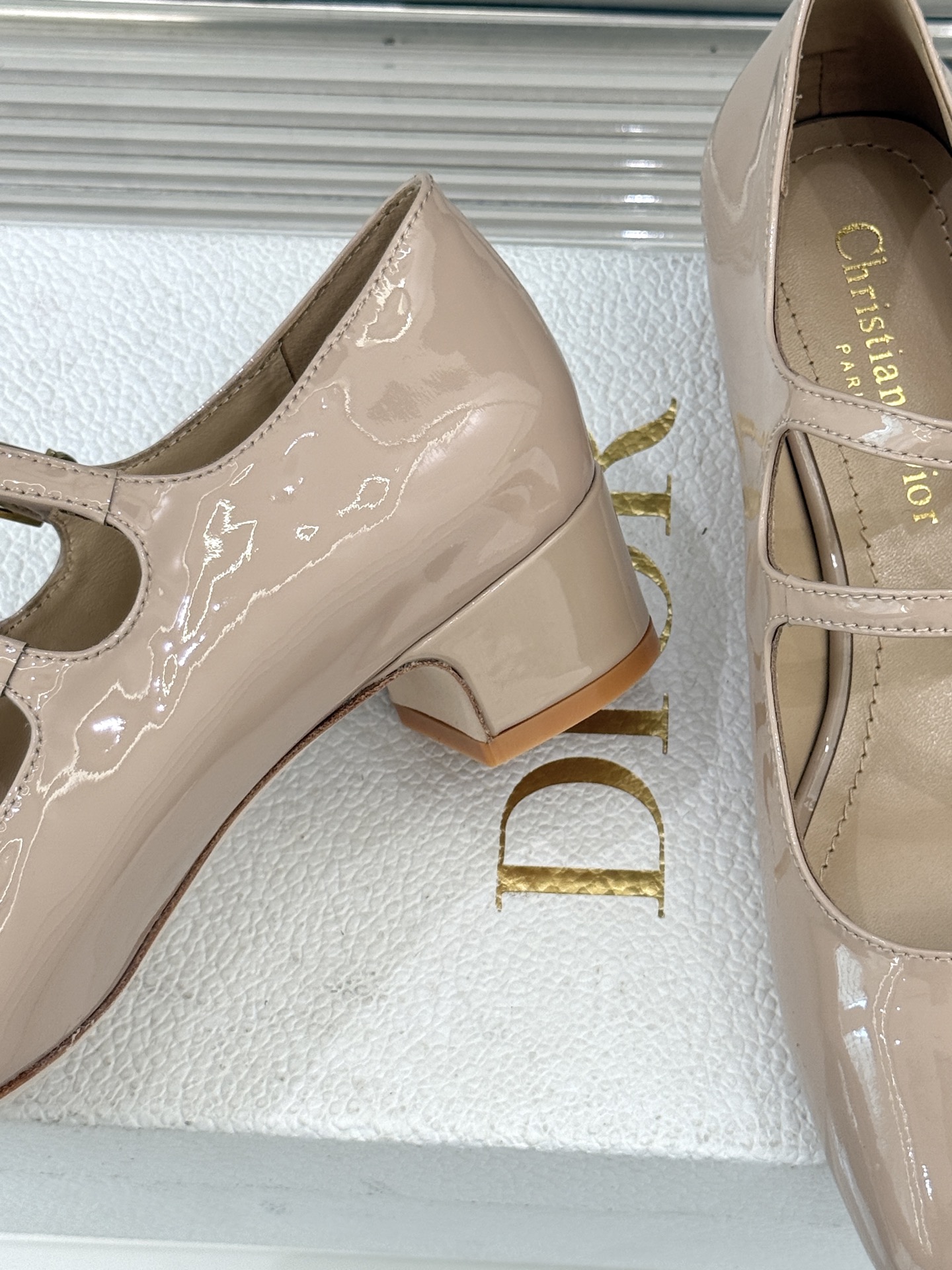 Dior/迪奥26WF新品双带粗跟玛丽珍鞋溯源品牌1950年代经典基因以现代审美重构复古摩登。金属搭扣尽