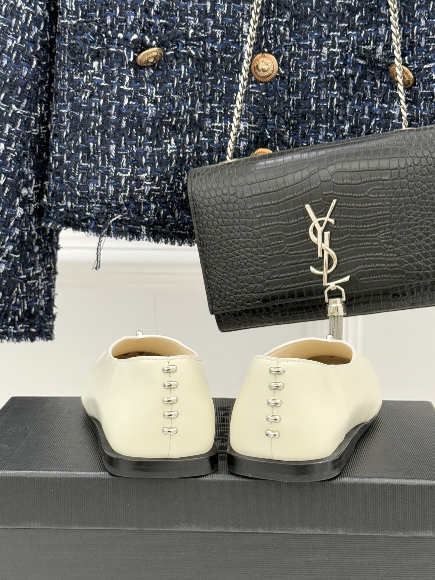 Jil Sander/吉尔桑达经典方头编织方头平底女巫芭蕾舞玛丽珍鞋以“少即是多”的品牌哲思为骨将复古与