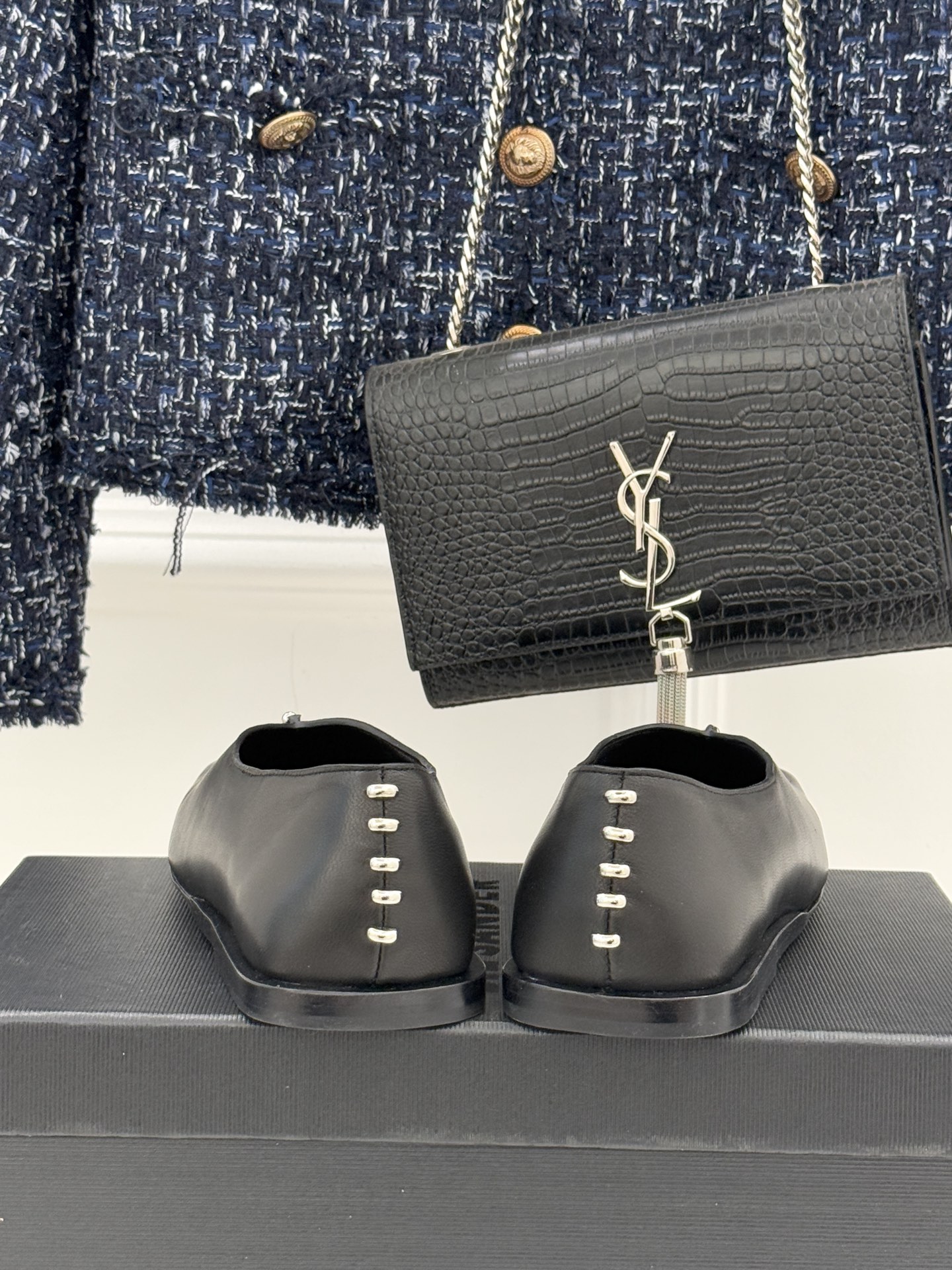 Jil Sander/吉尔桑达经典方头编织方头平底女巫芭蕾舞玛丽珍鞋以“少即是多”的品牌哲思为骨将复古与