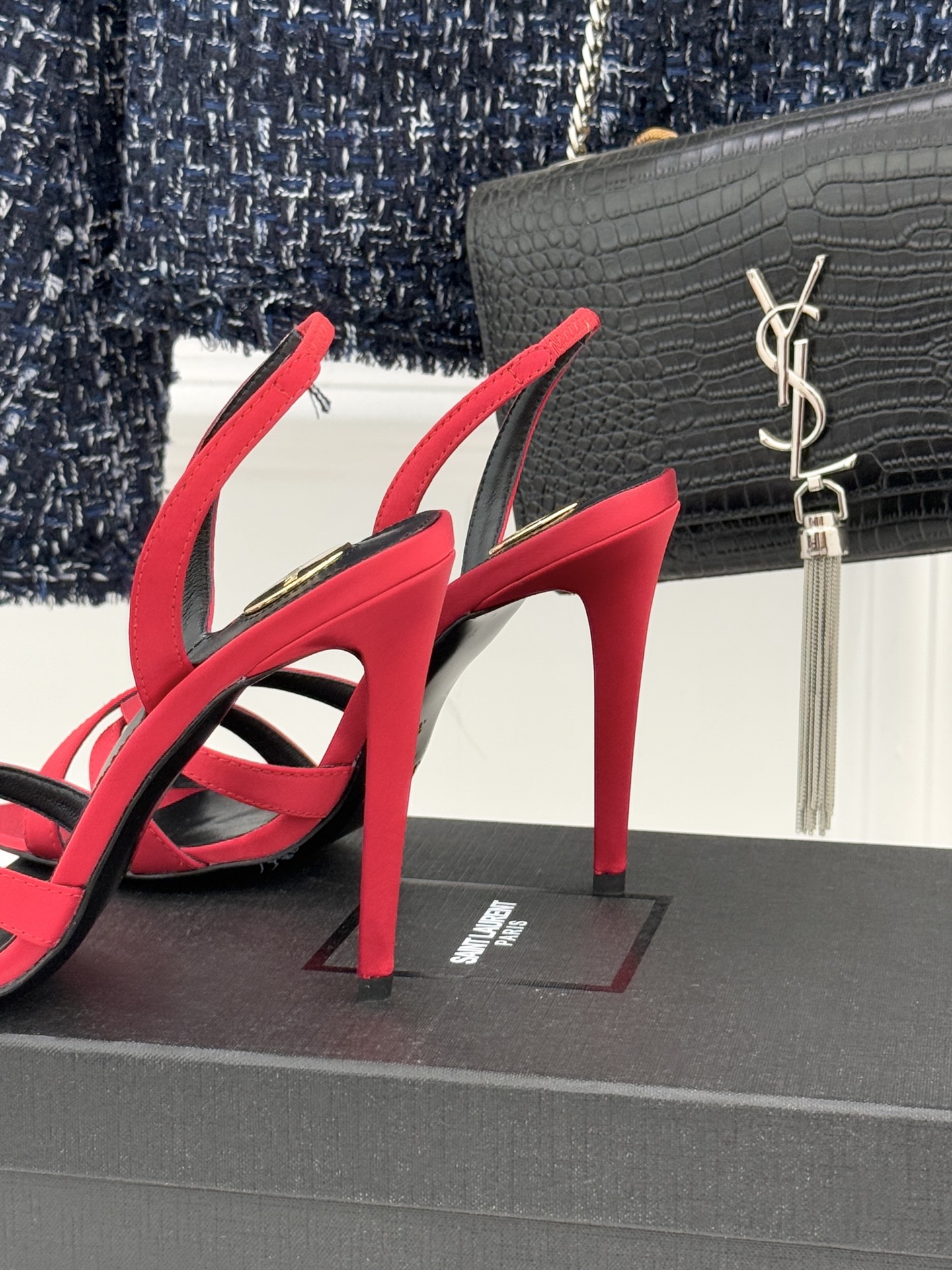 Saint Lauren*YSL圣罗兰26WF新品性感尖头细带高跟凉鞋简直是为想在夏日slay全场的姐妹