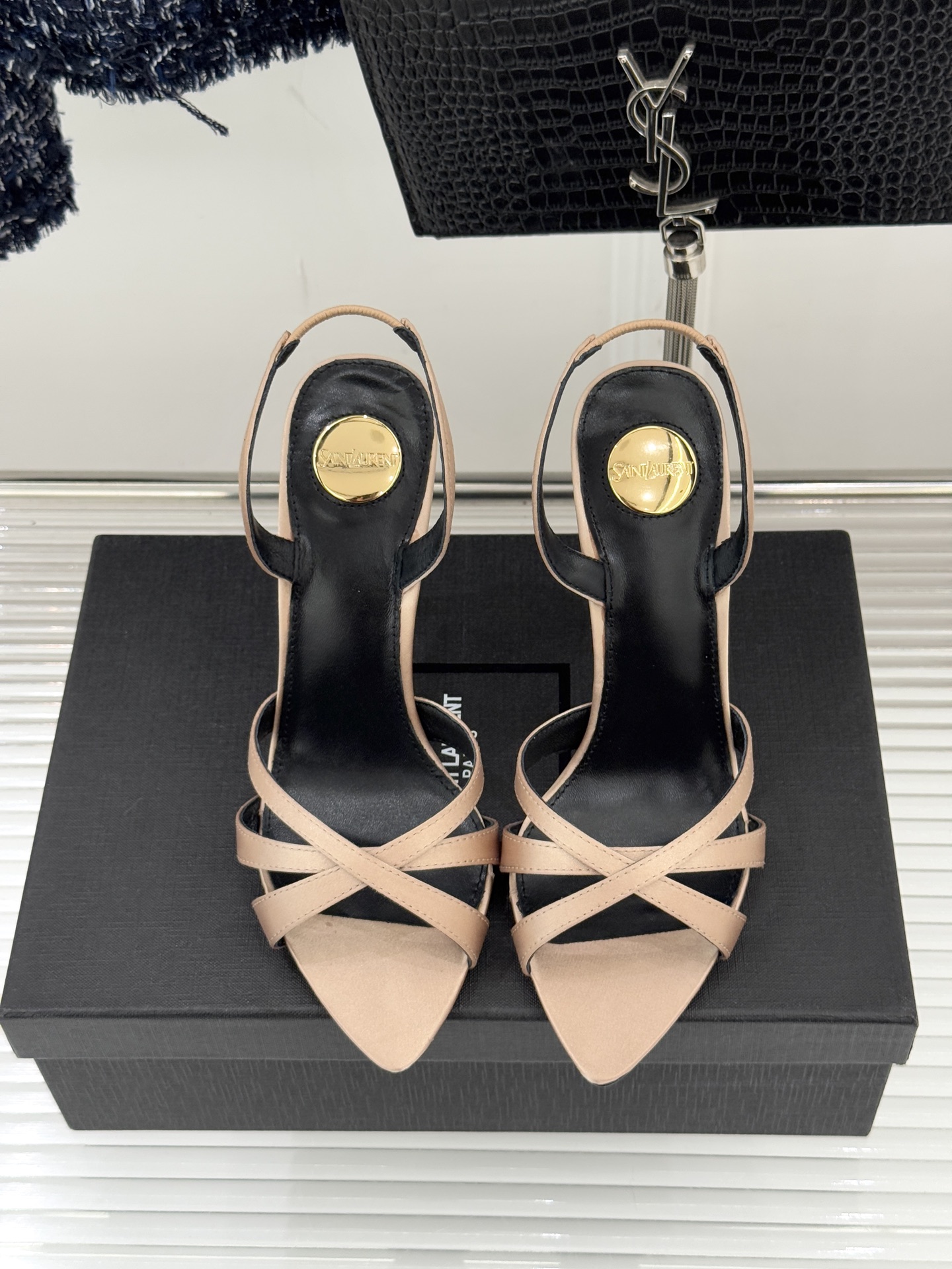 Saint Lauren*YSL圣罗兰26WF新品性感尖头细带高跟凉鞋简直是为想在夏日slay全场的姐妹
