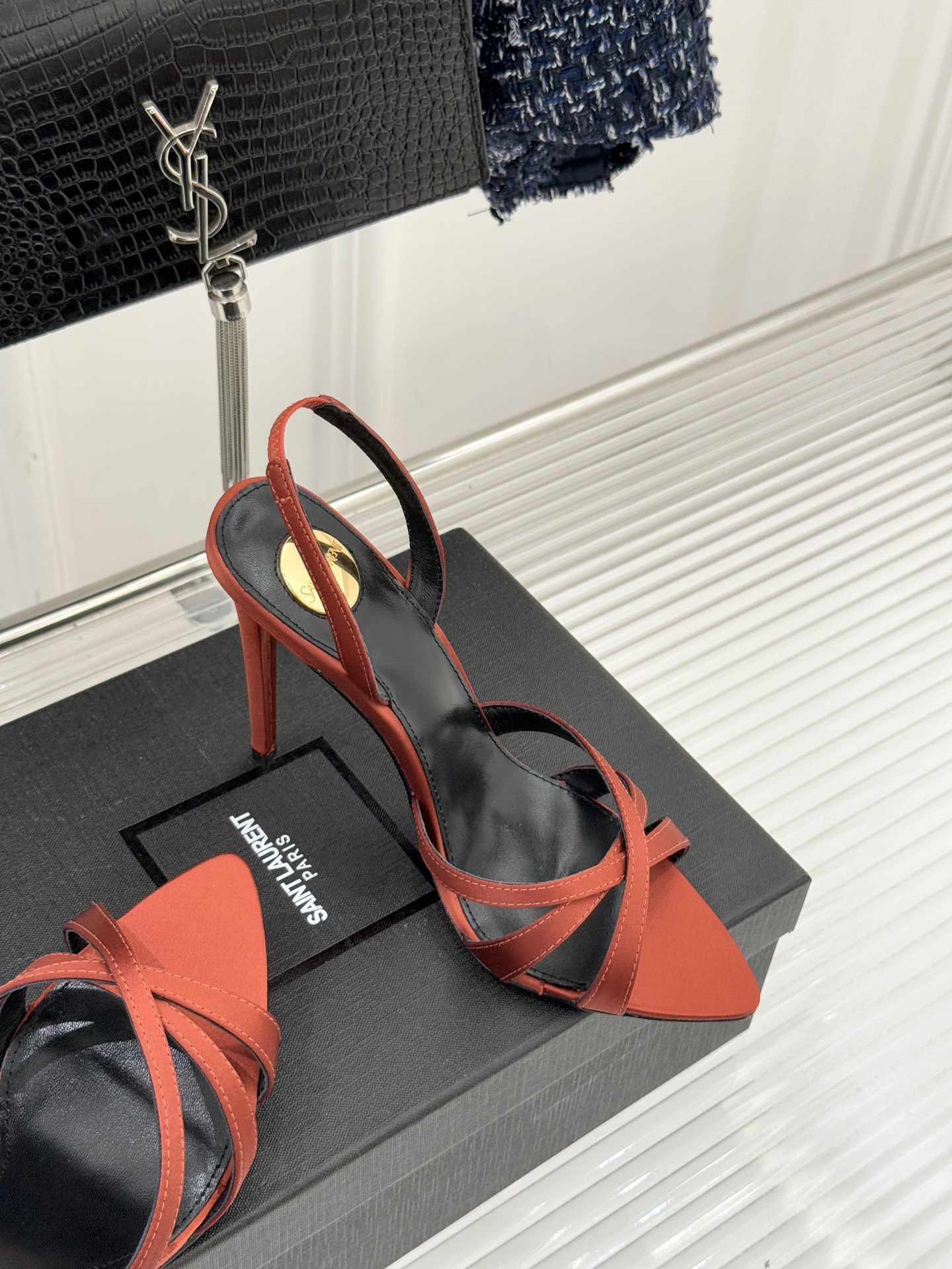 Saint Lauren*YSL圣罗兰26WF新品性感尖头细带高跟凉鞋简直是为想在夏日slay全场的姐妹