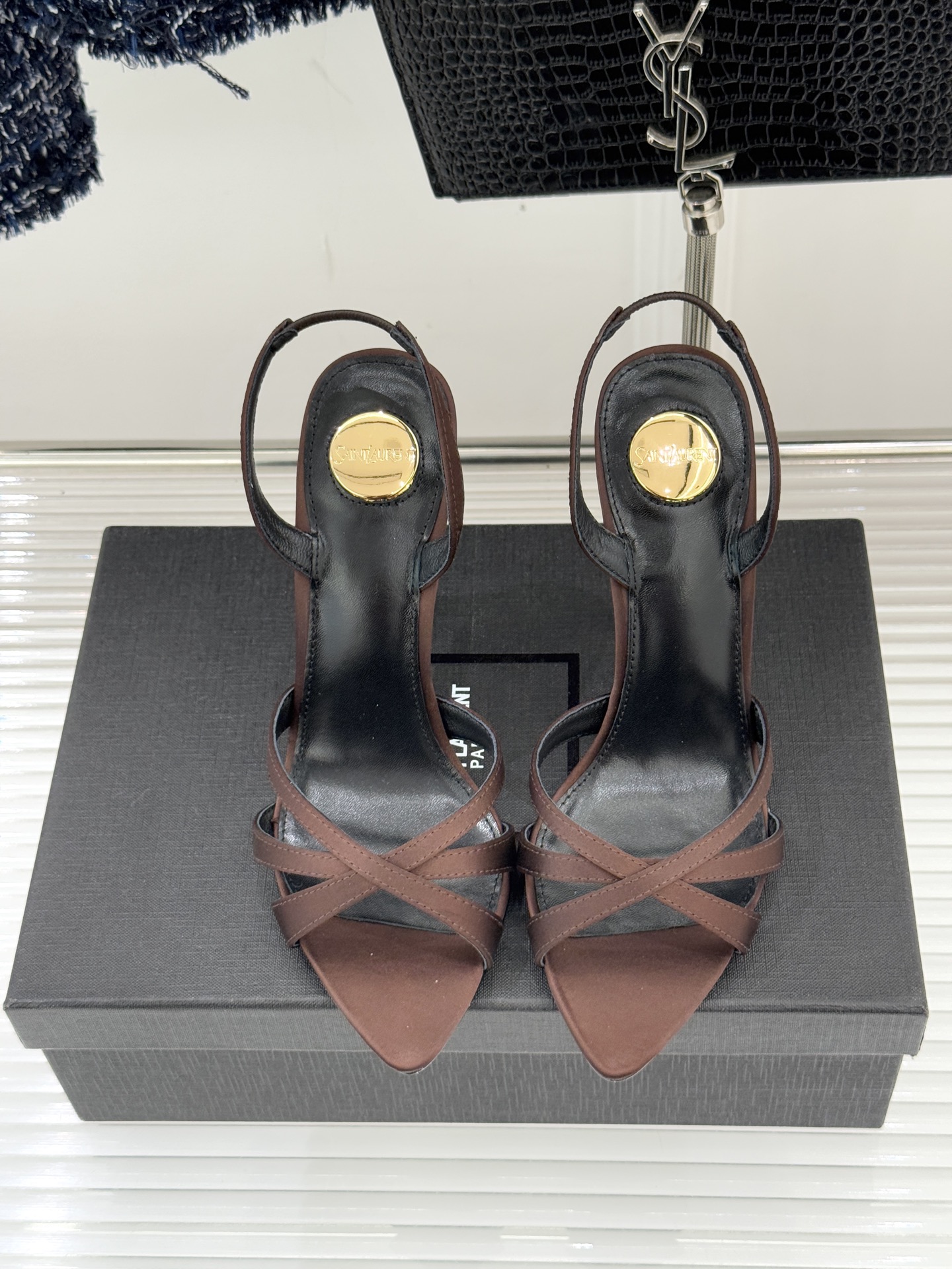 Saint Lauren*YSL圣罗兰26WF新品性感尖头细带高跟凉鞋简直是为想在夏日slay全场的姐妹