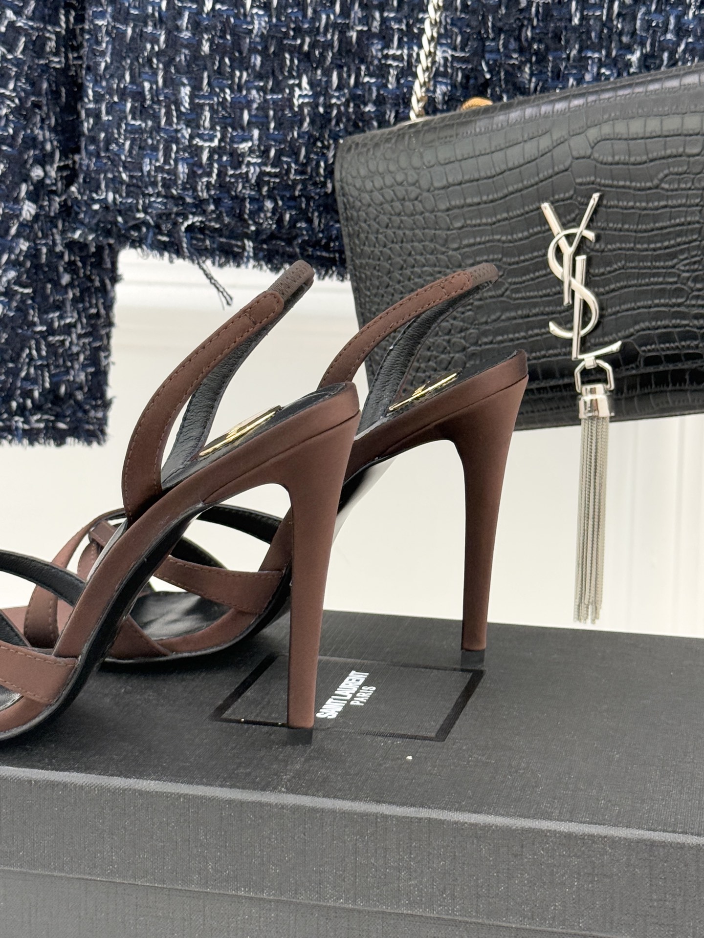 Saint Lauren*YSL圣罗兰26WF新品性感尖头细带高跟凉鞋简直是为想在夏日slay全场的姐妹