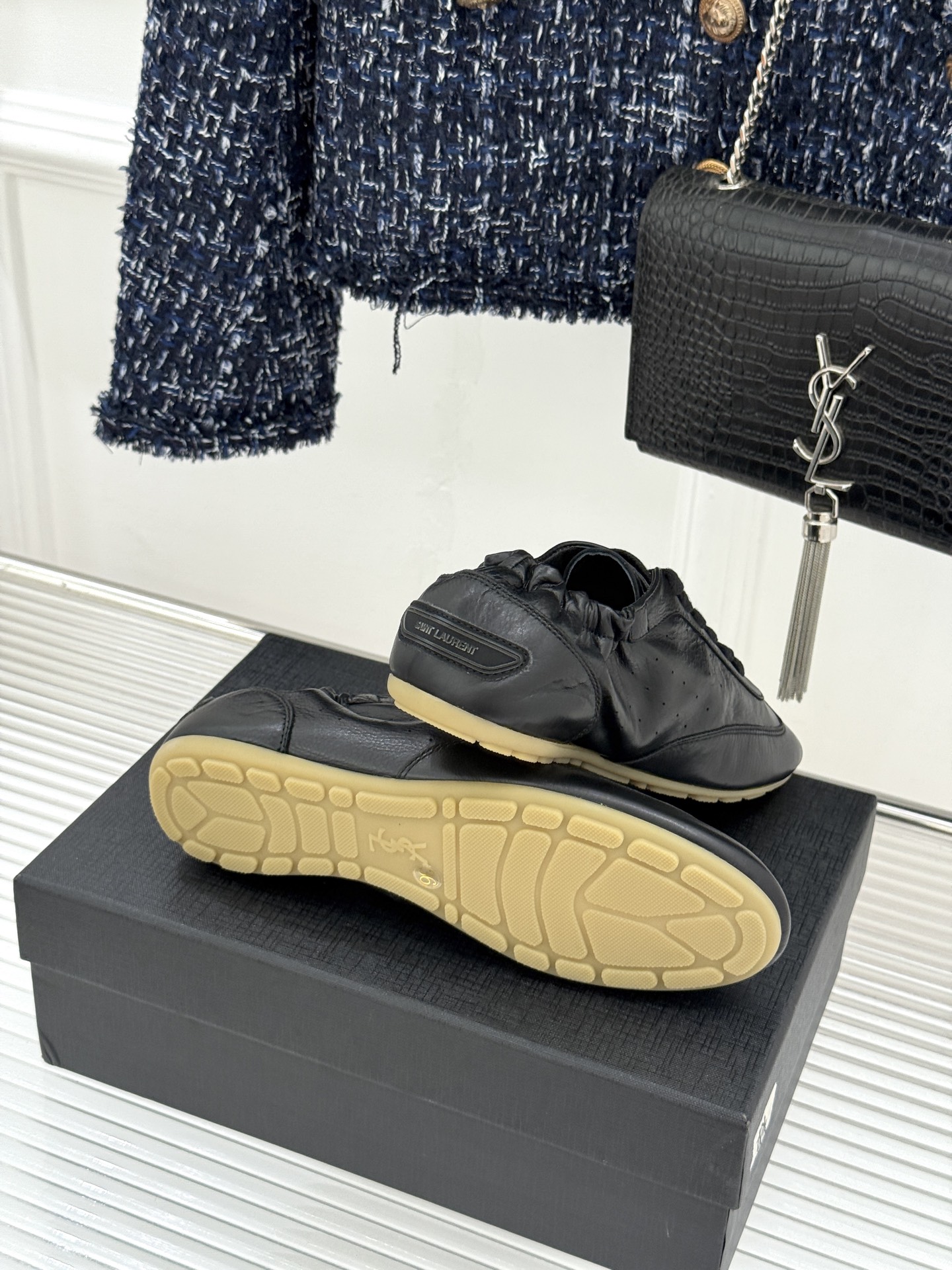 Saint Laurent /圣罗兰YSL26WF新品复古德训鞋回溯70年代复古运动基因以巴黎冷冽格调重