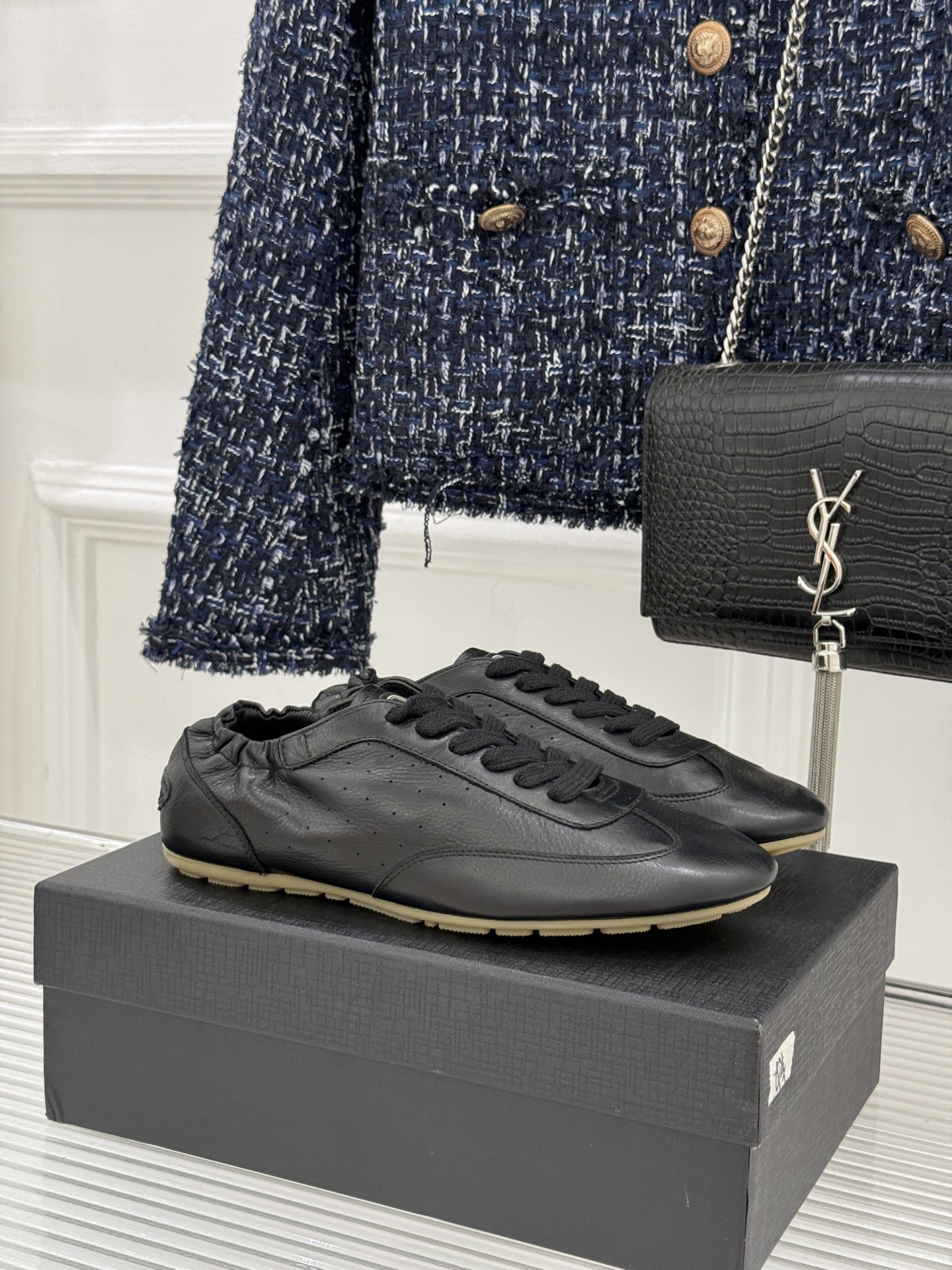 Saint Laurent /圣罗兰YSL26WF新品复古德训鞋回溯70年代复古运动基因以巴黎冷冽格调重