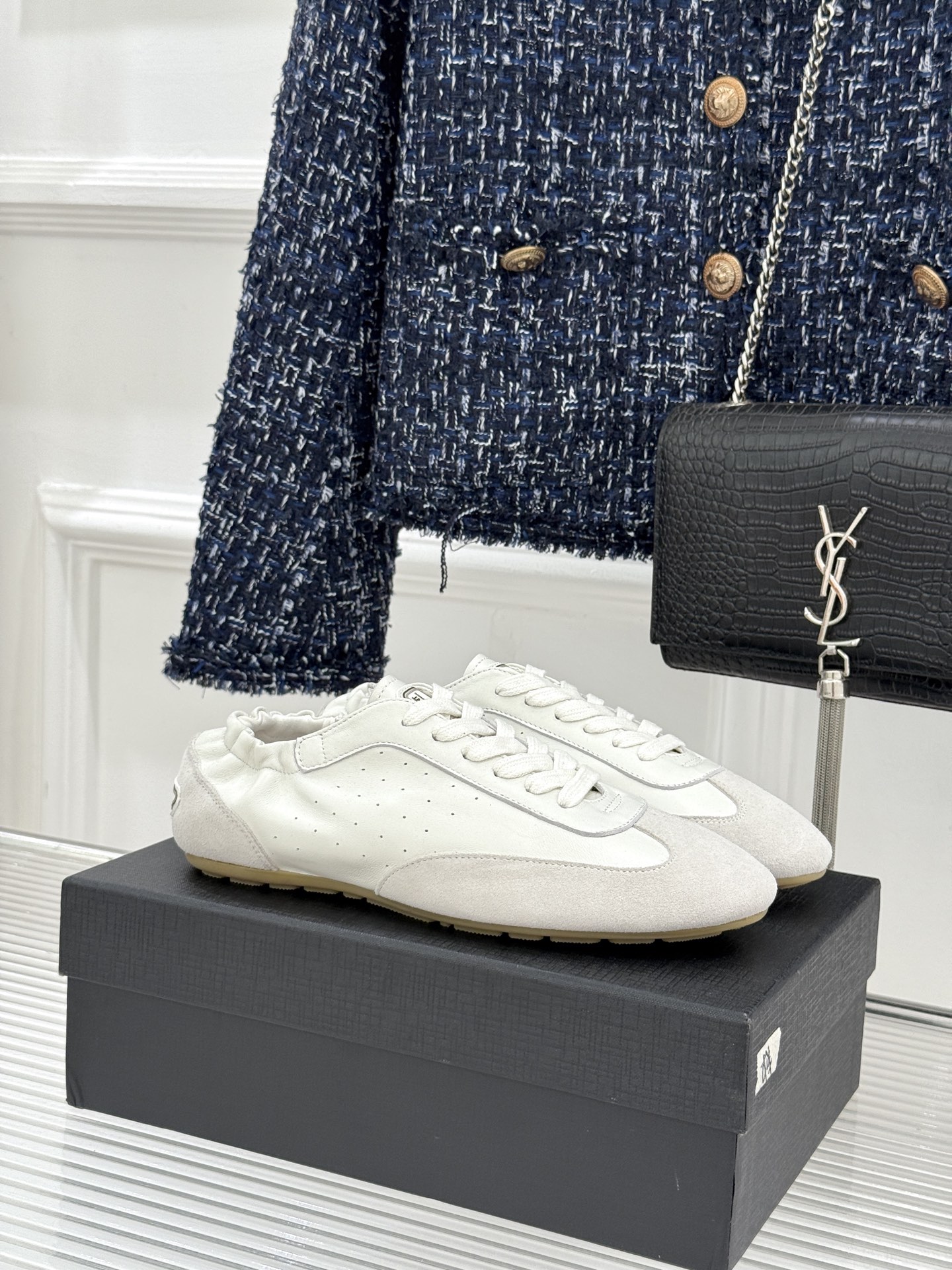 Saint Laurent /圣罗兰YSL26WF新品复古德训鞋回溯70年代复古运动基因以巴黎冷冽格调重