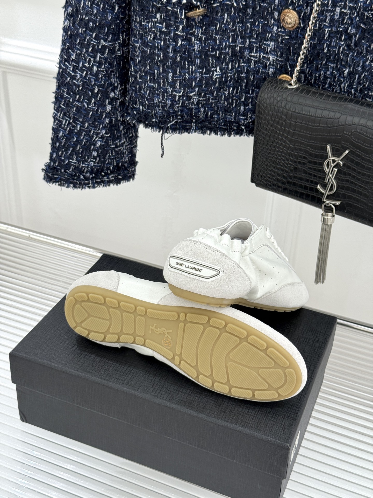 Saint Laurent /圣罗兰YSL26WF新品复古德训鞋回溯70年代复古运动基因以巴黎冷冽格调重