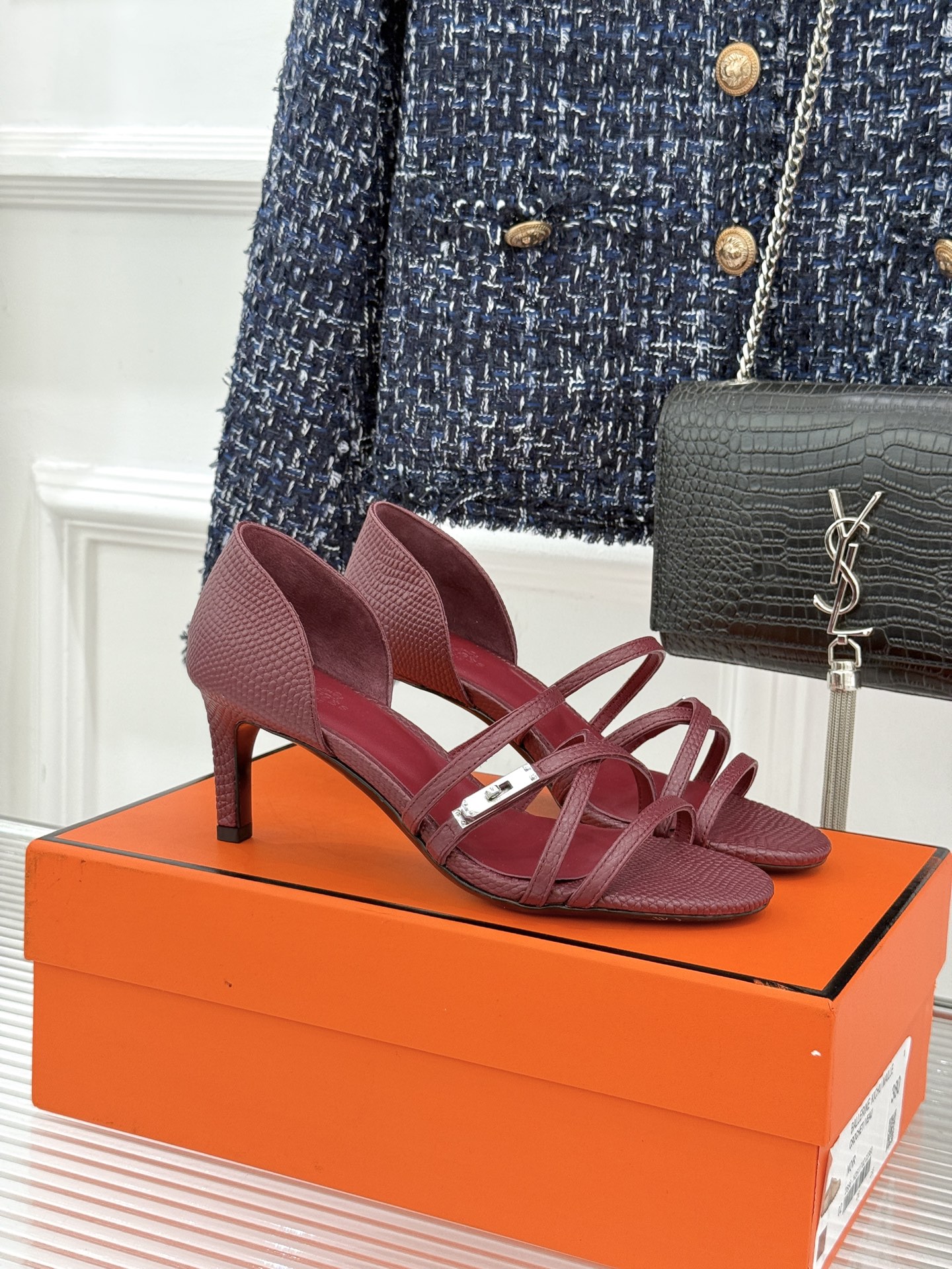 Hermes Style Brown Leather Women's Shoes Lookbook Reference image 1