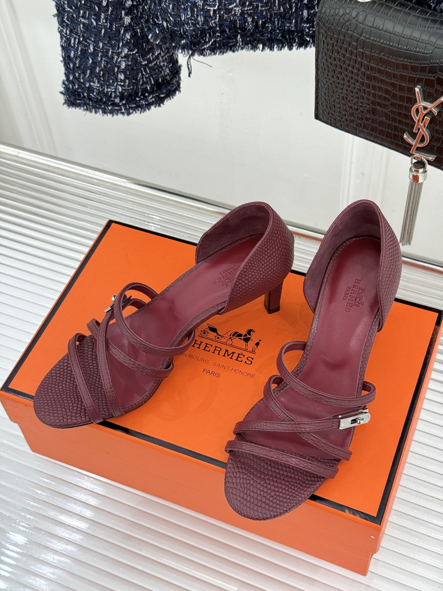 Hermes Style Brown Leather Women's Shoes Lookbook Reference image 2