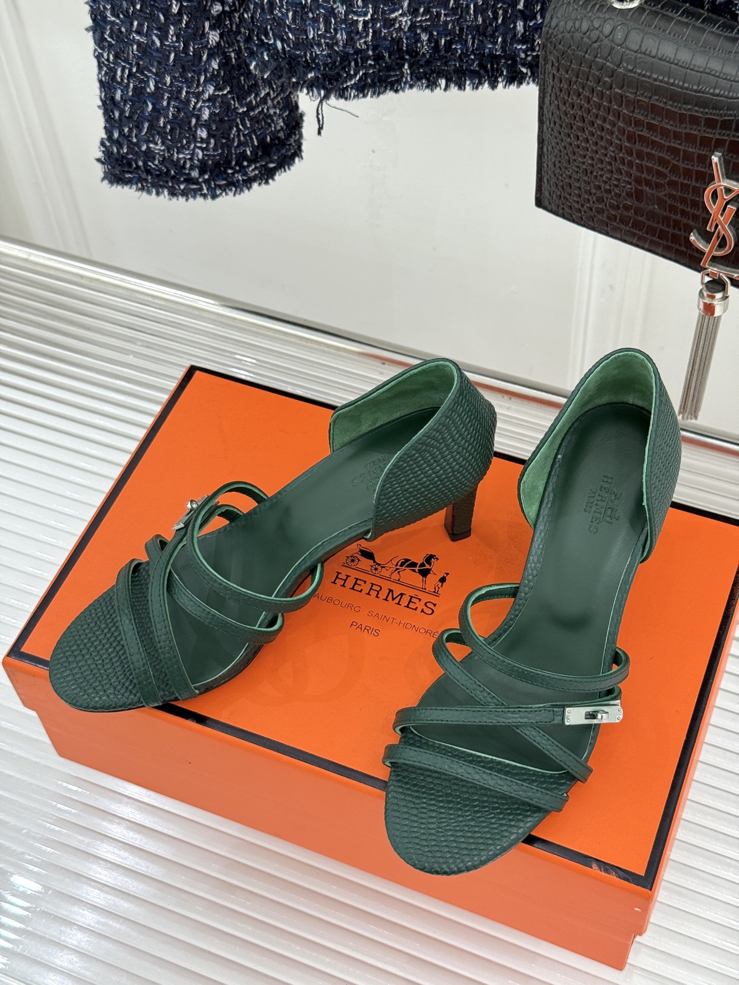 Hermes Style Brown Leather Women's Shoes Lookbook Reference image 2