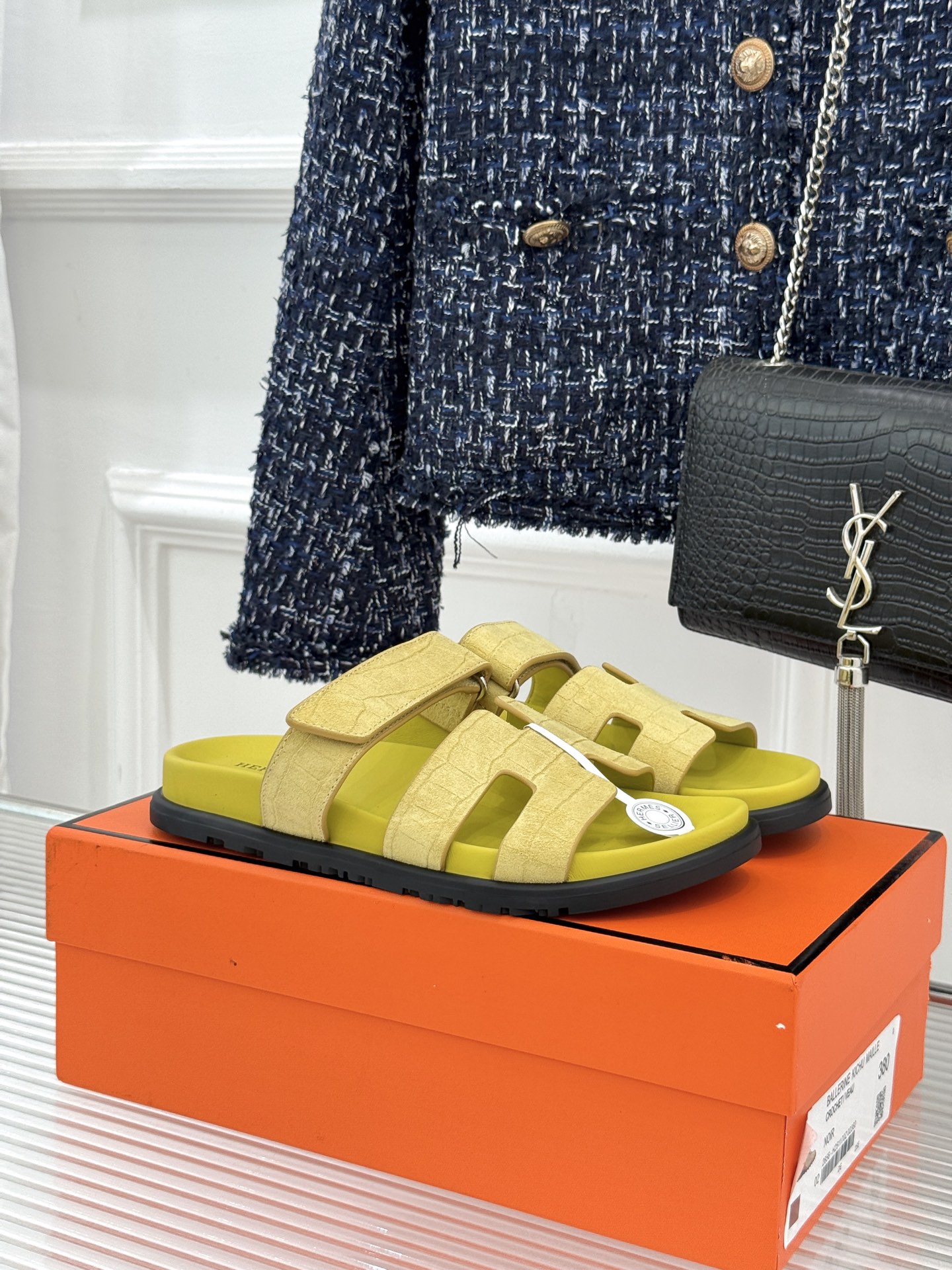 Hermès Herme* 二舅魔术贴H拖鞋