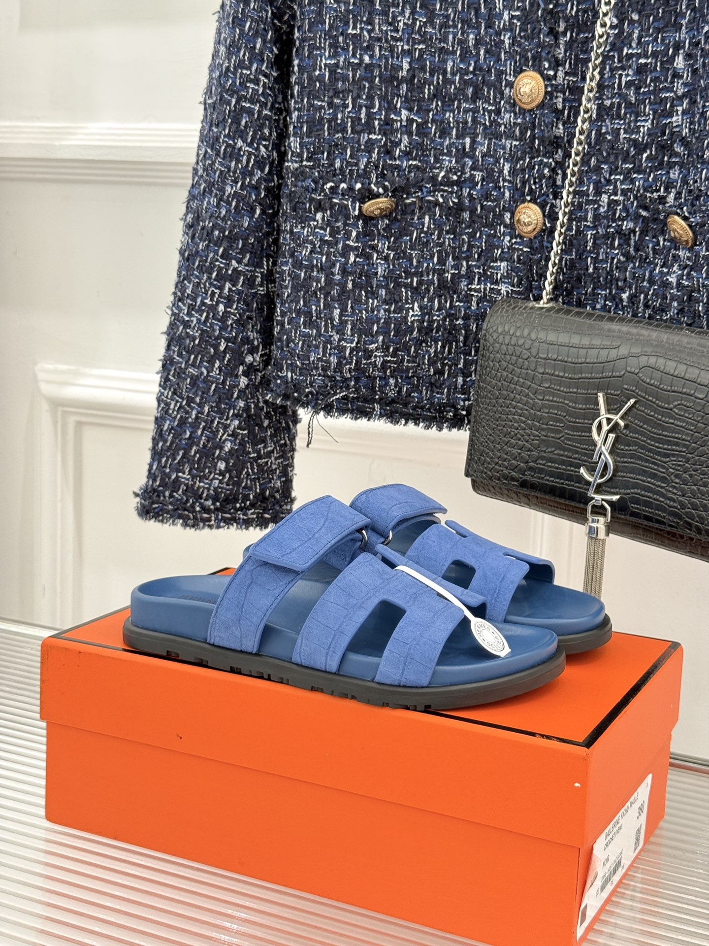 Hermès Herme* 二舅魔术贴H拖鞋