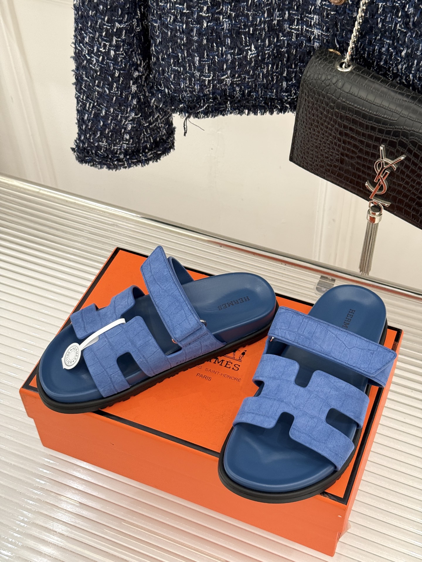 Hermès Herme* 二舅魔术贴H拖鞋