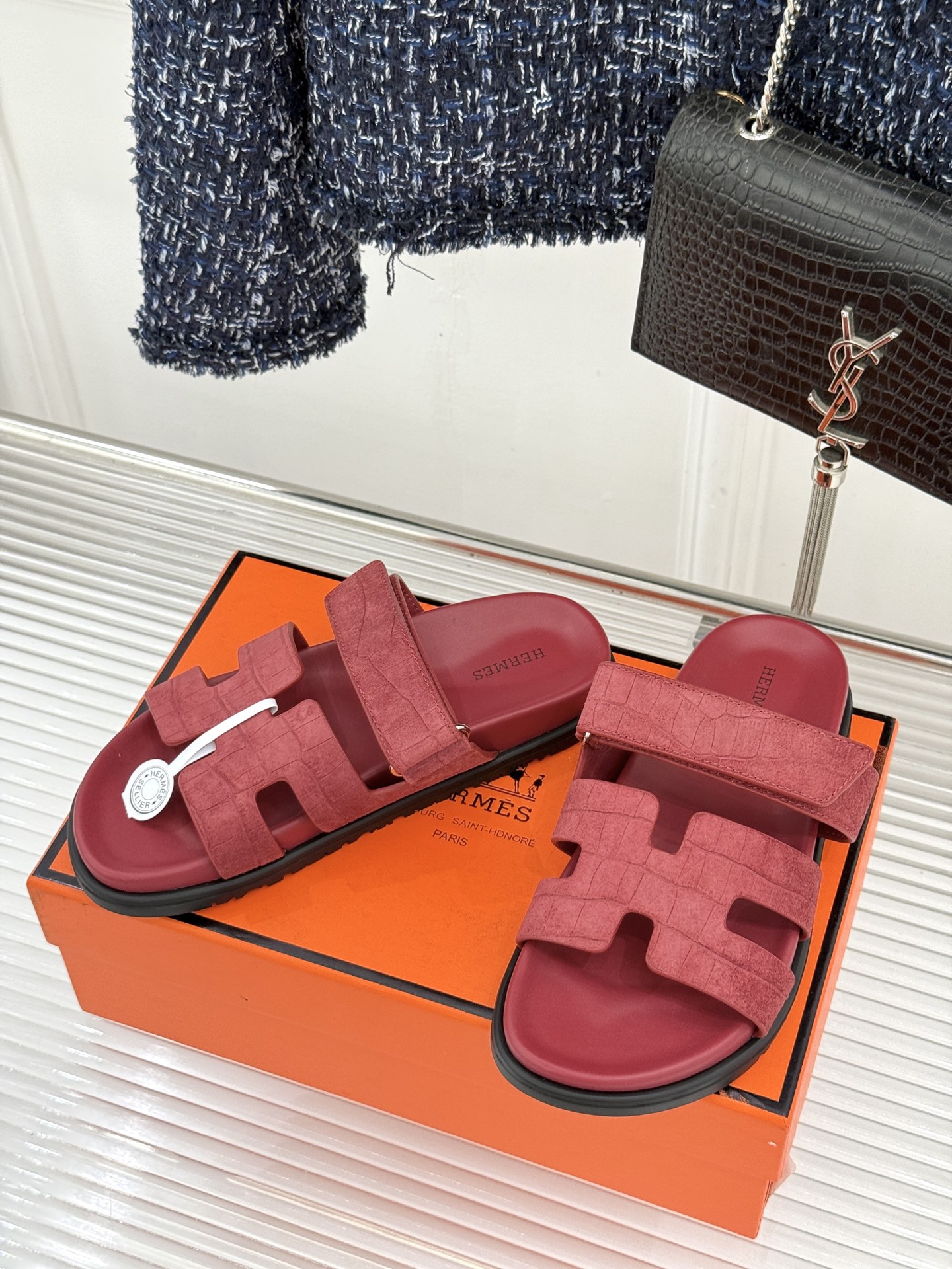 Hermès Herme* 二舅魔术贴H拖鞋