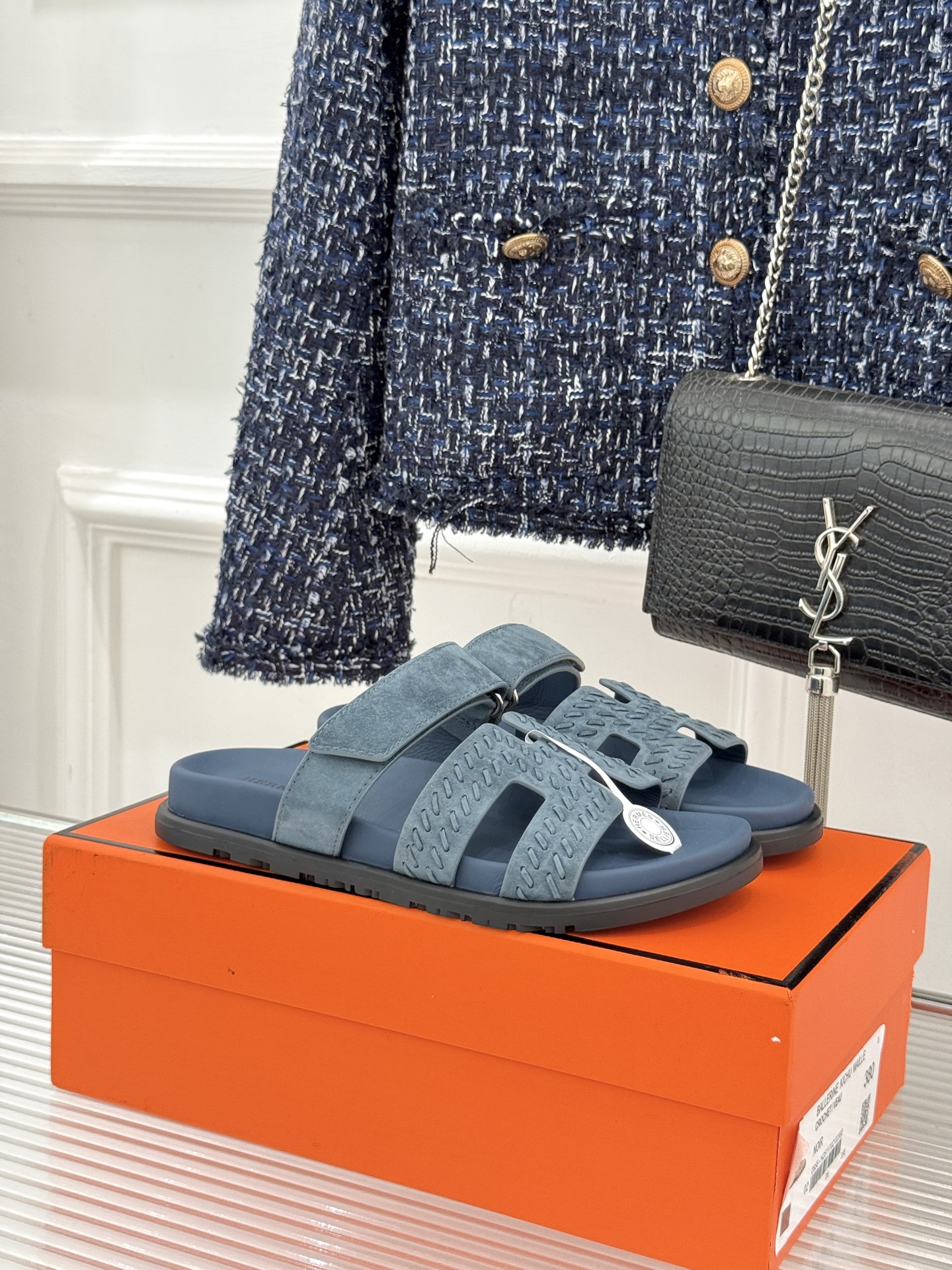 Hermès Herme* 二舅魔术贴H拖鞋