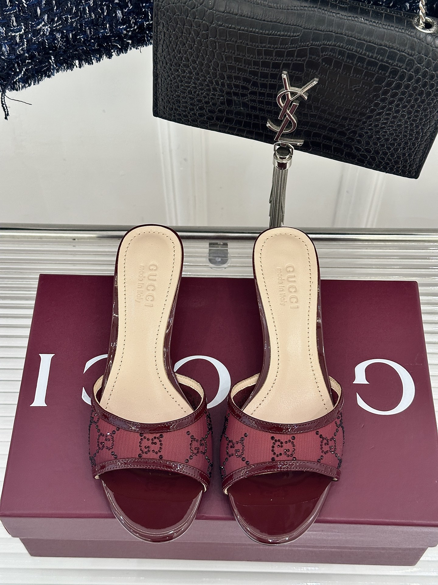Gucci Gucci/古驰26WF新品网纱水钻