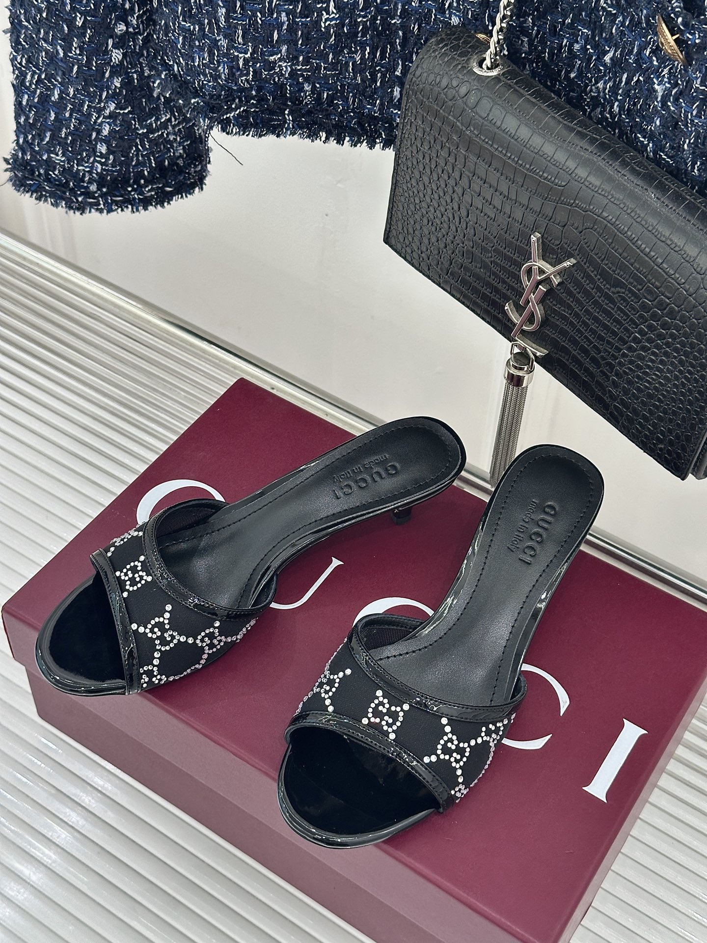 Gucci Gucci/古驰26WF新品网纱水钻