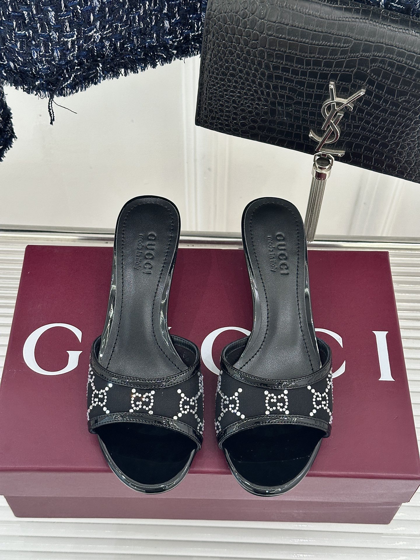 Gucci Gucci/古驰26WF新品网纱水钻