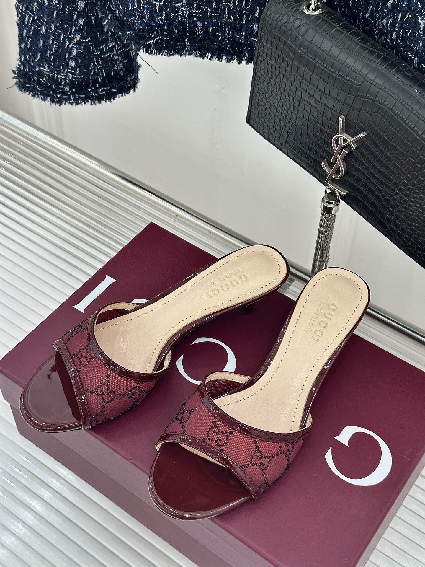 Gucci Gucci/古驰26WF新品网纱水钻