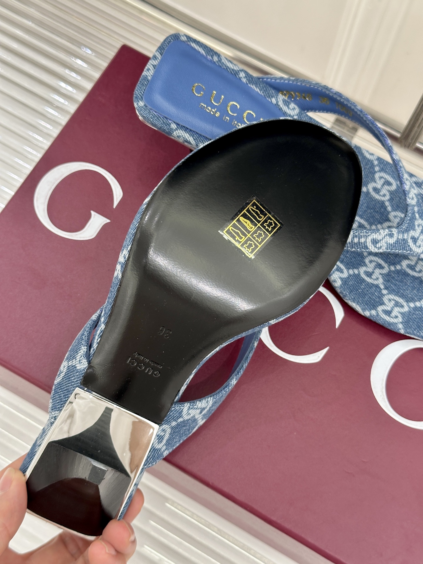 Gucci/古驰26WF新品老花夹脚高跟人字拖鞋夏天最值得入手的单品❗️自带高级气场的凉鞋搭配裙装裤装率
