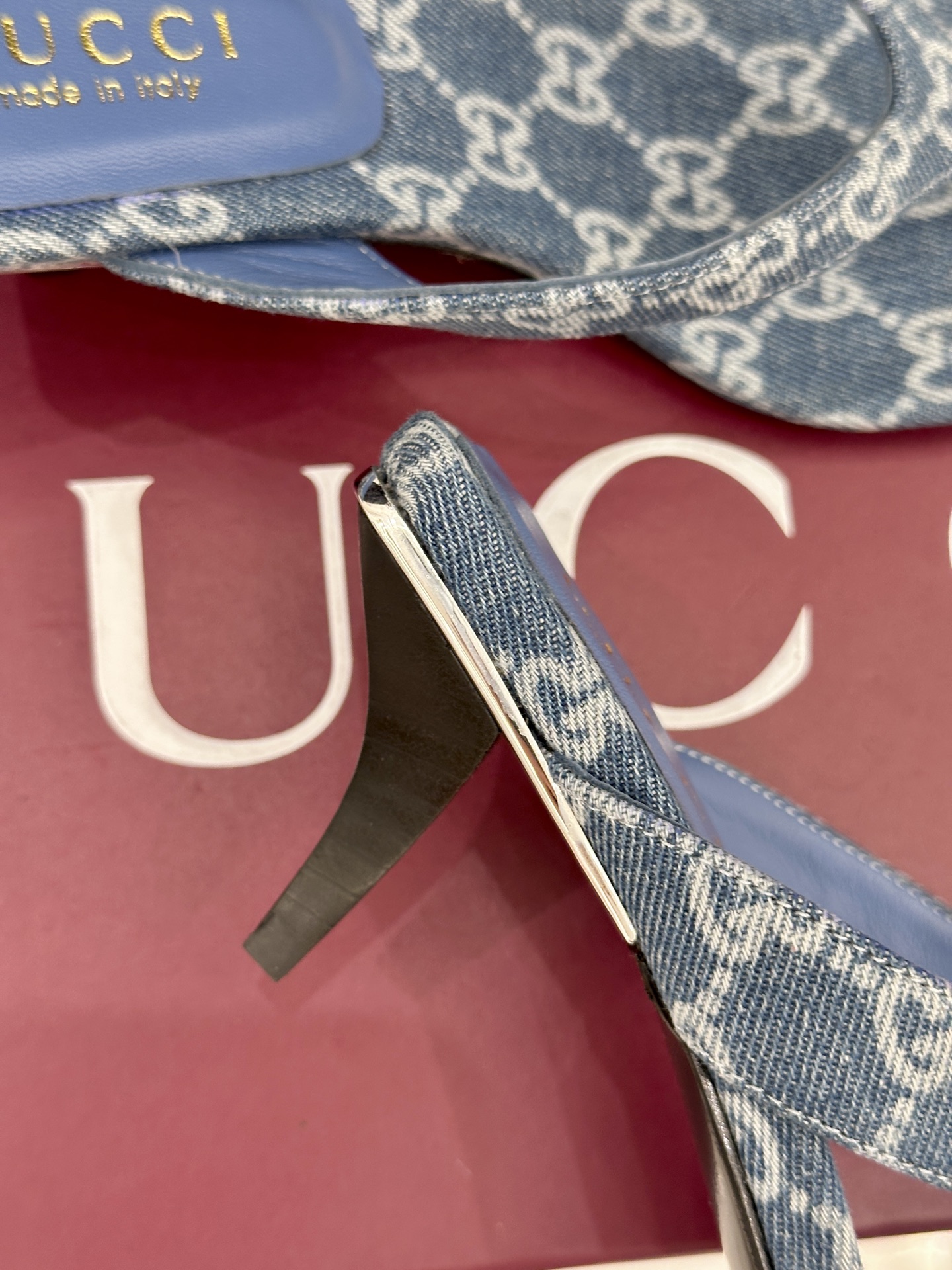 Gucci/古驰26WF新品老花夹脚高跟人字拖鞋夏天最值得入手的单品❗️自带高级气场的凉鞋搭配裙装裤装率