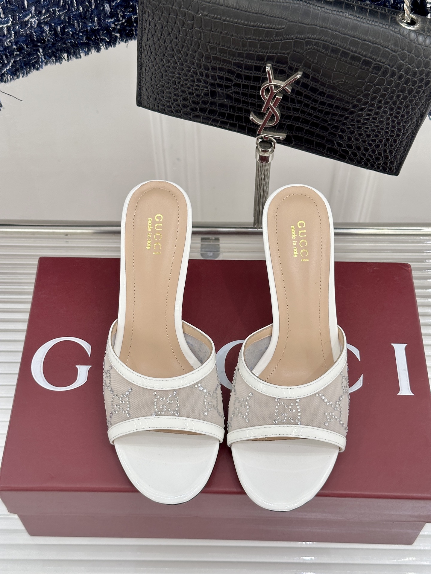 Gucci Gucci/古驰26WF新品网纱水钻
