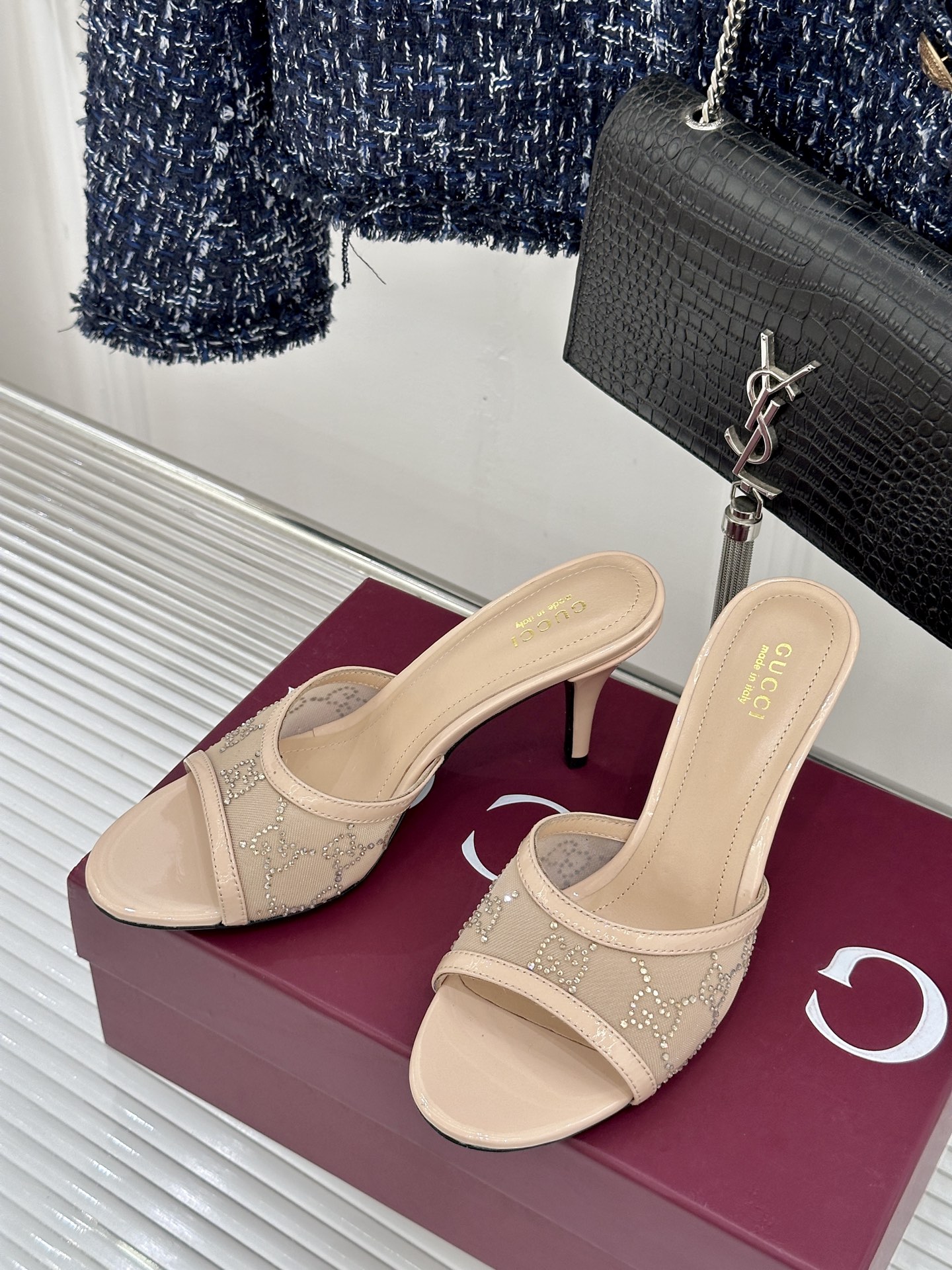 Gucci Gucci/古驰26WF新品网纱水钻