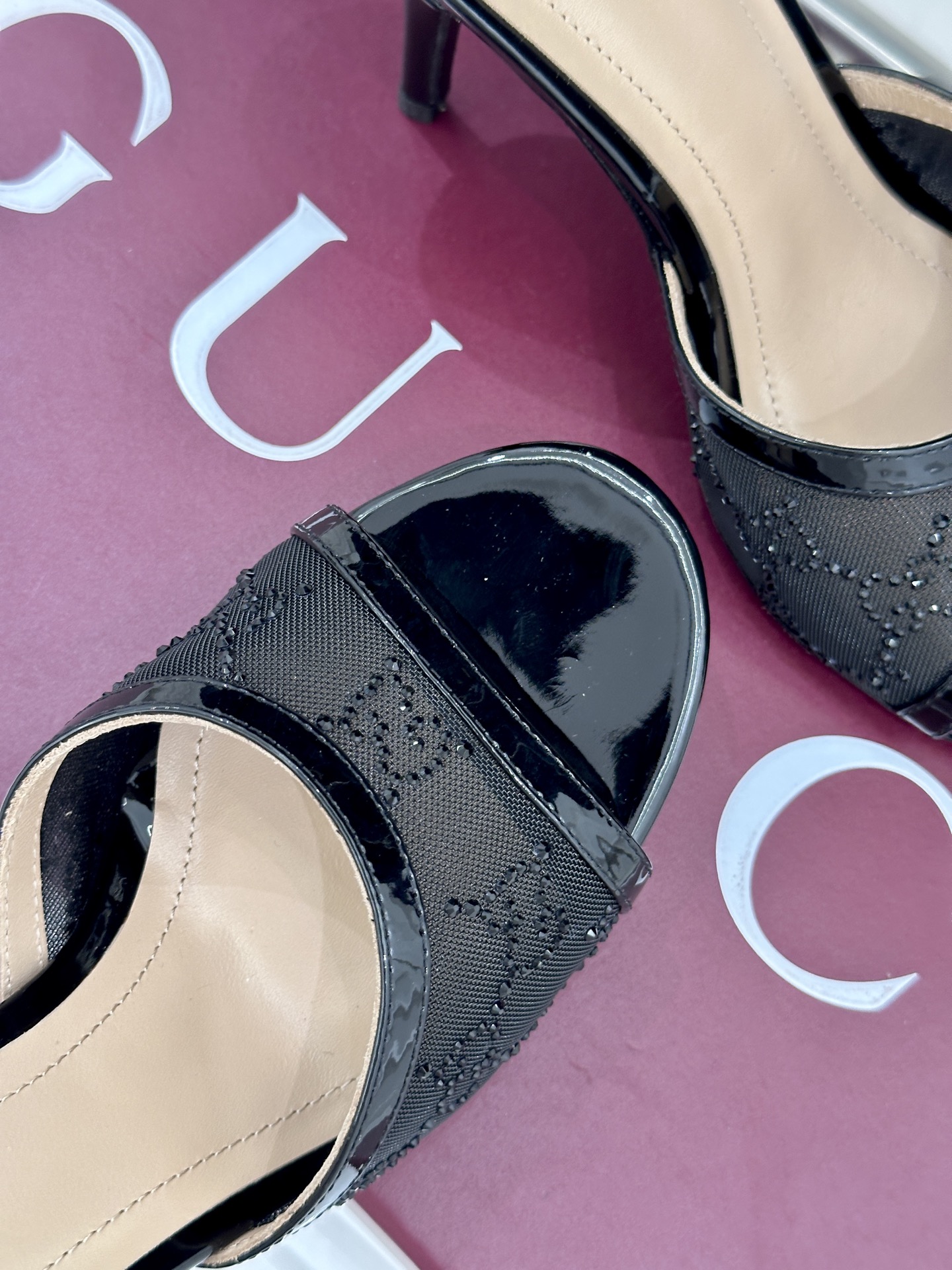 Gucci Gucci/古驰26WF新品网纱水钻