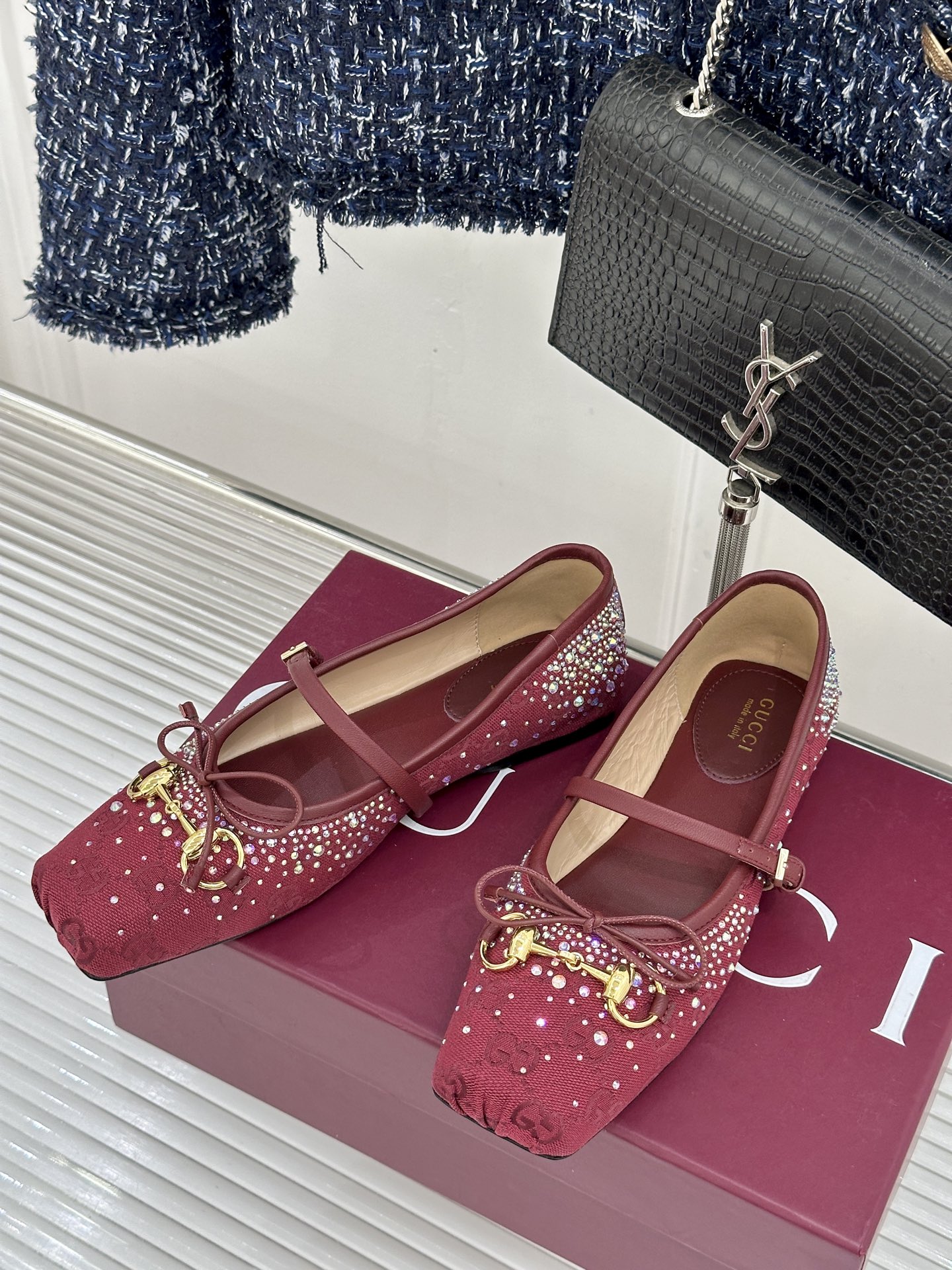 Gucci Gucci/古驰26WF新品马衔扣蝴蝶结