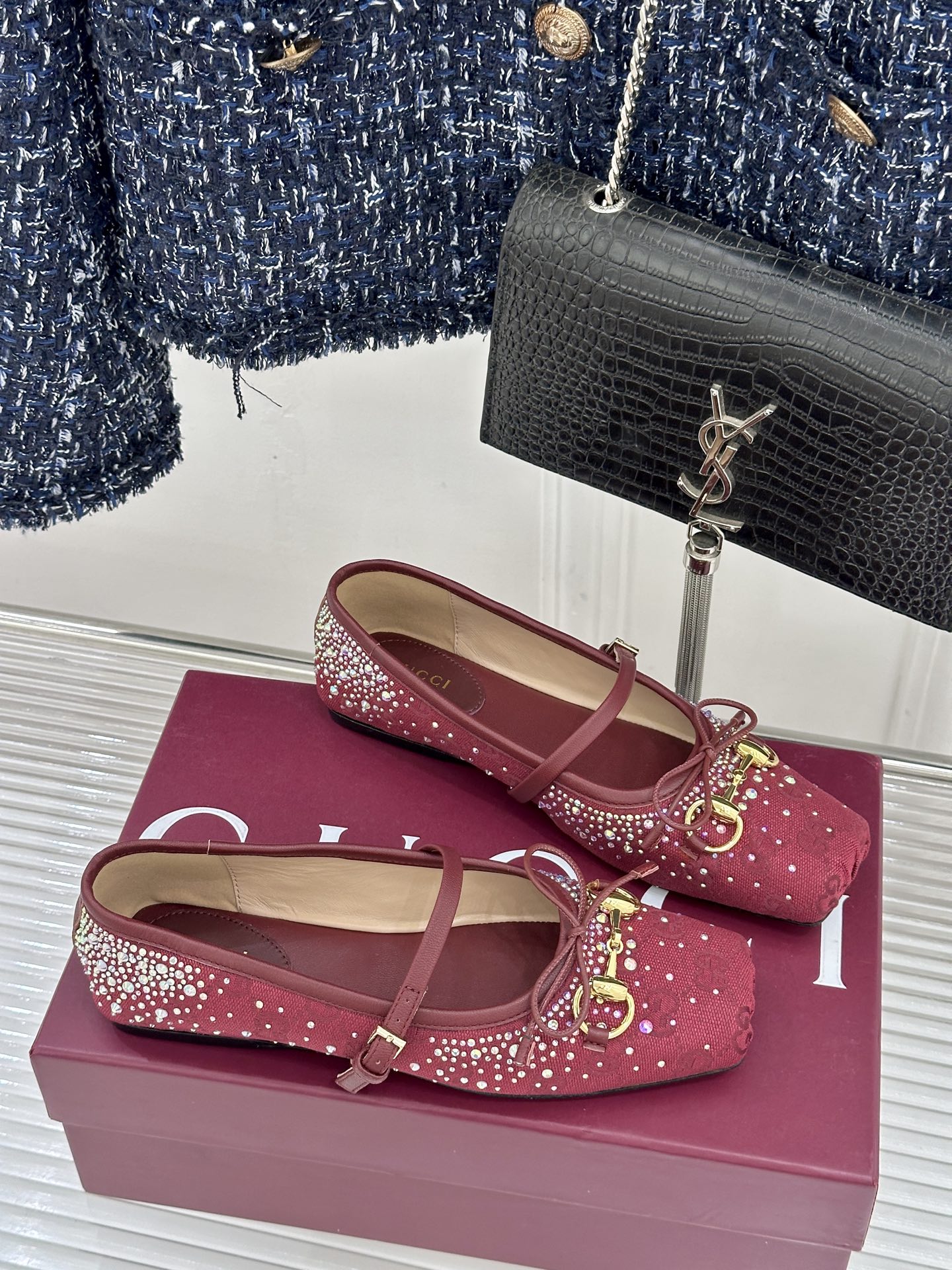 Gucci Gucci/古驰26WF新品马衔扣蝴蝶结