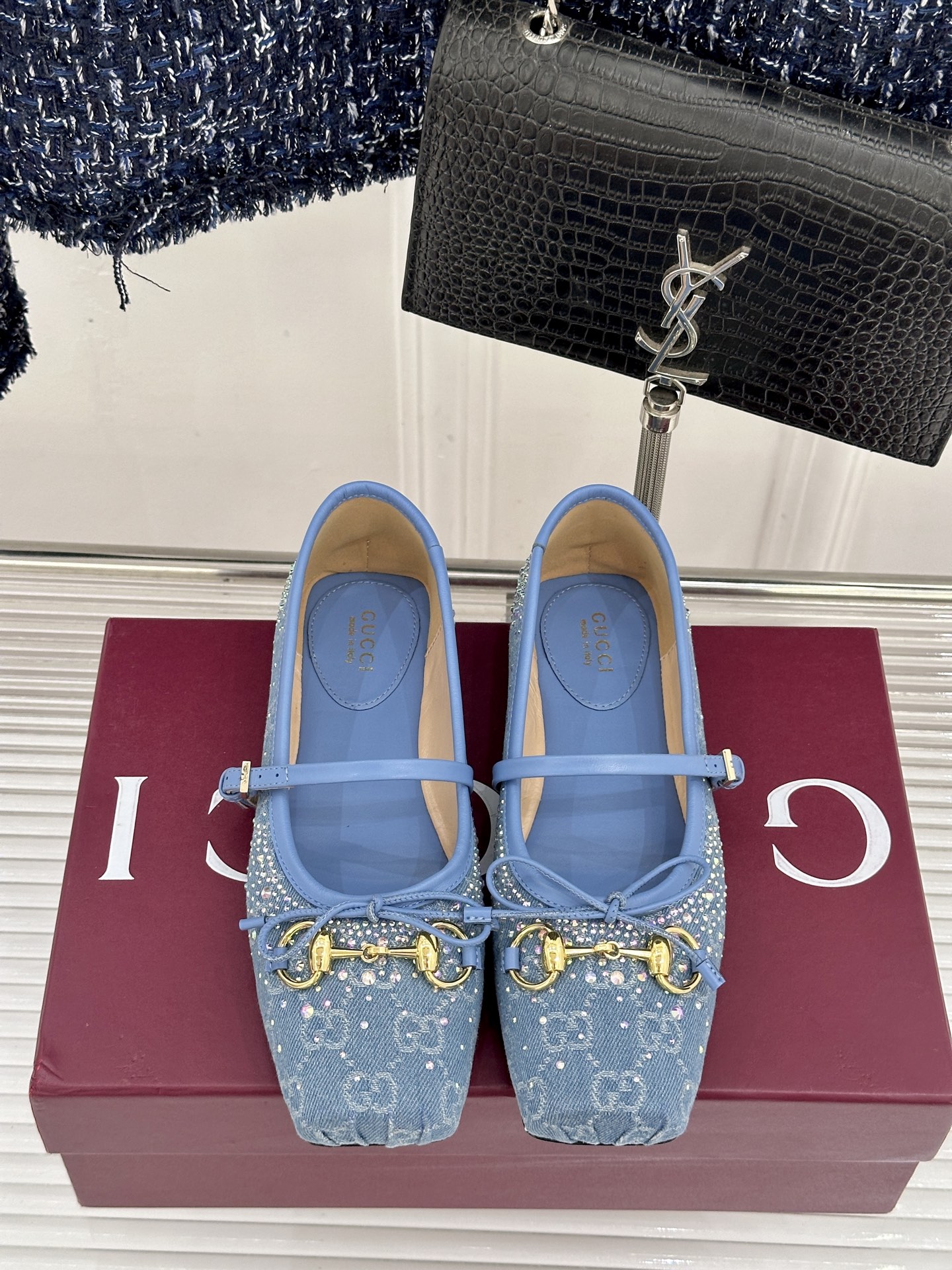 Gucci Gucci/古驰26WF新品马衔扣蝴蝶结