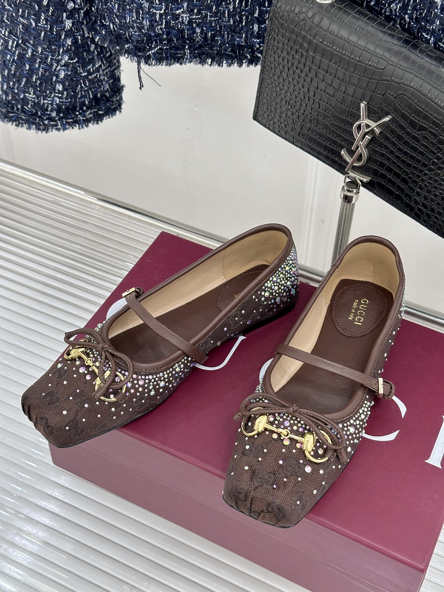 Gucci Gucci/古驰26WF新品马衔扣蝴蝶结
