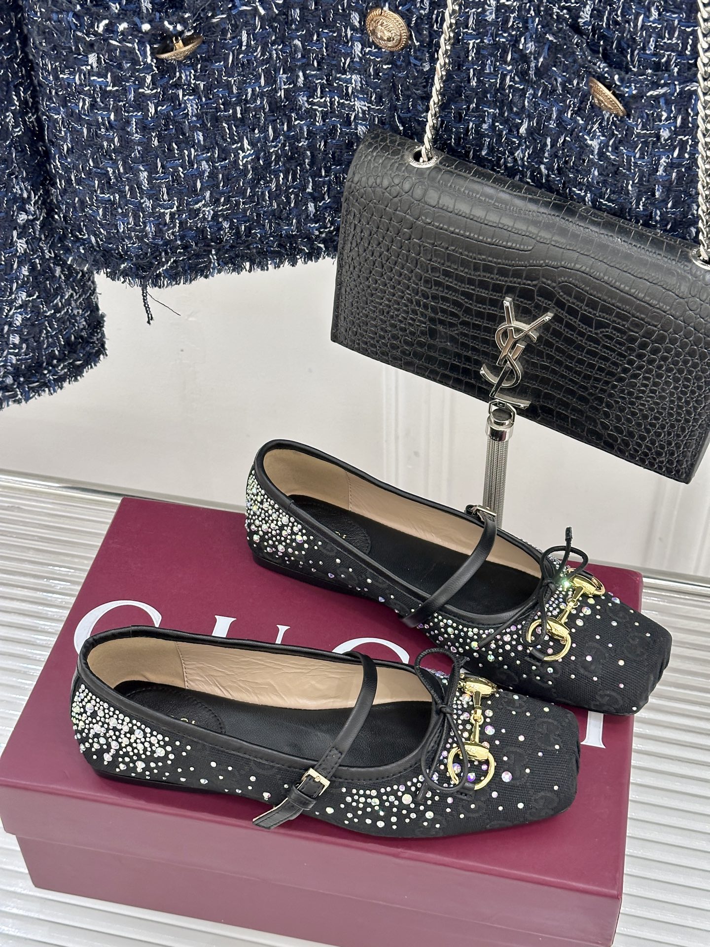 Gucci Gucci/古驰26WF新品马衔扣蝴蝶结