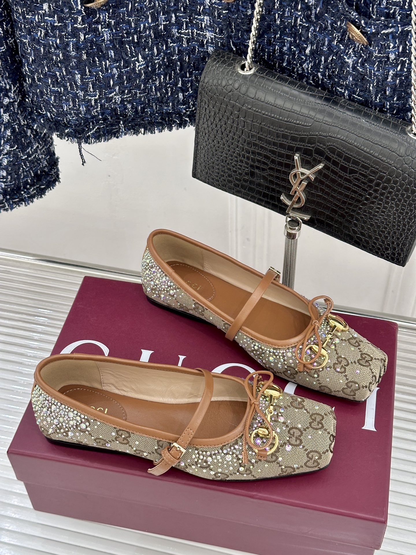 Gucci Gucci/古驰26WF新品马衔扣蝴蝶结
